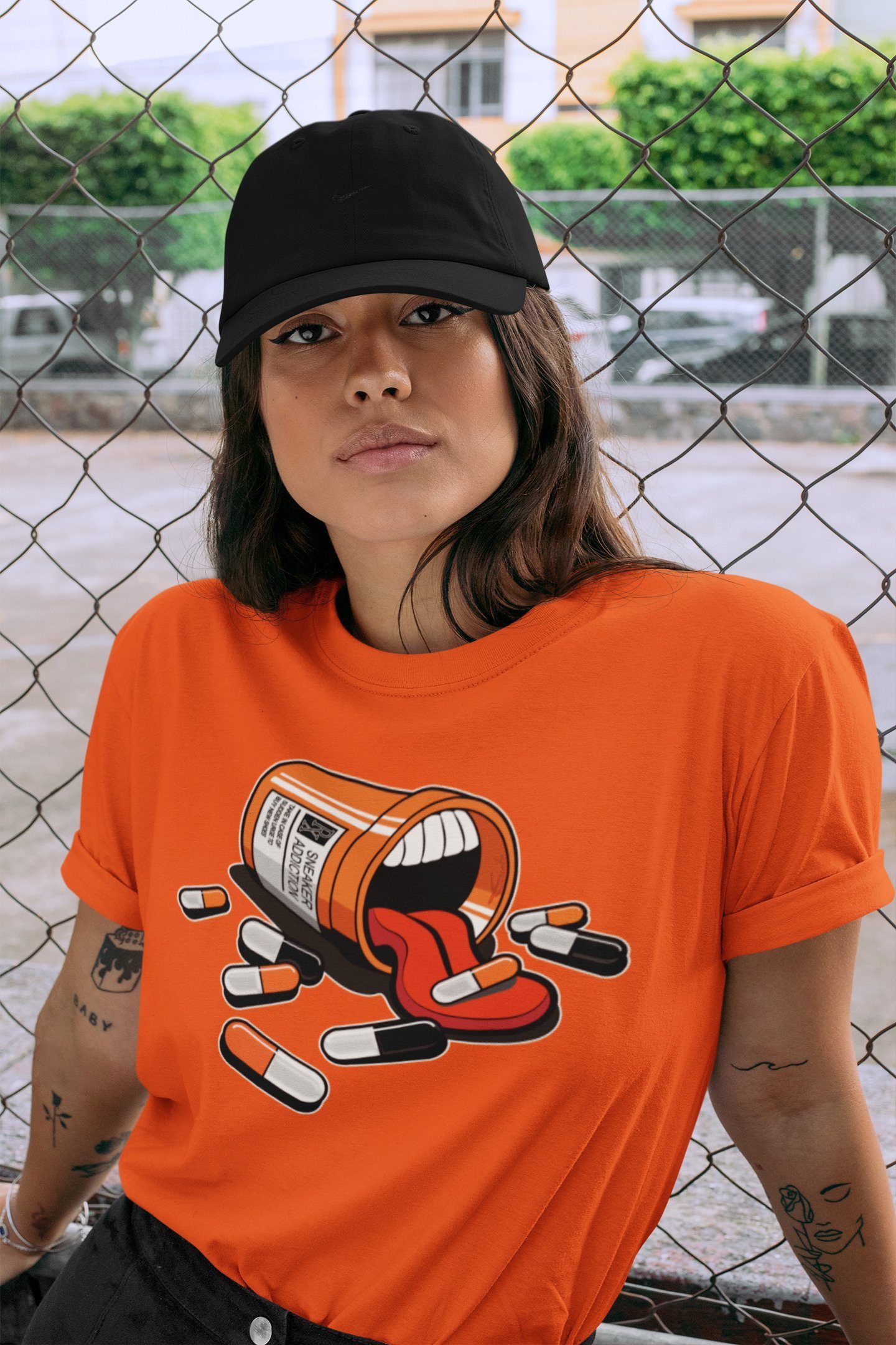 snkmatch Addiction Unisex Tops - Air Jordan 1 Electro Orange