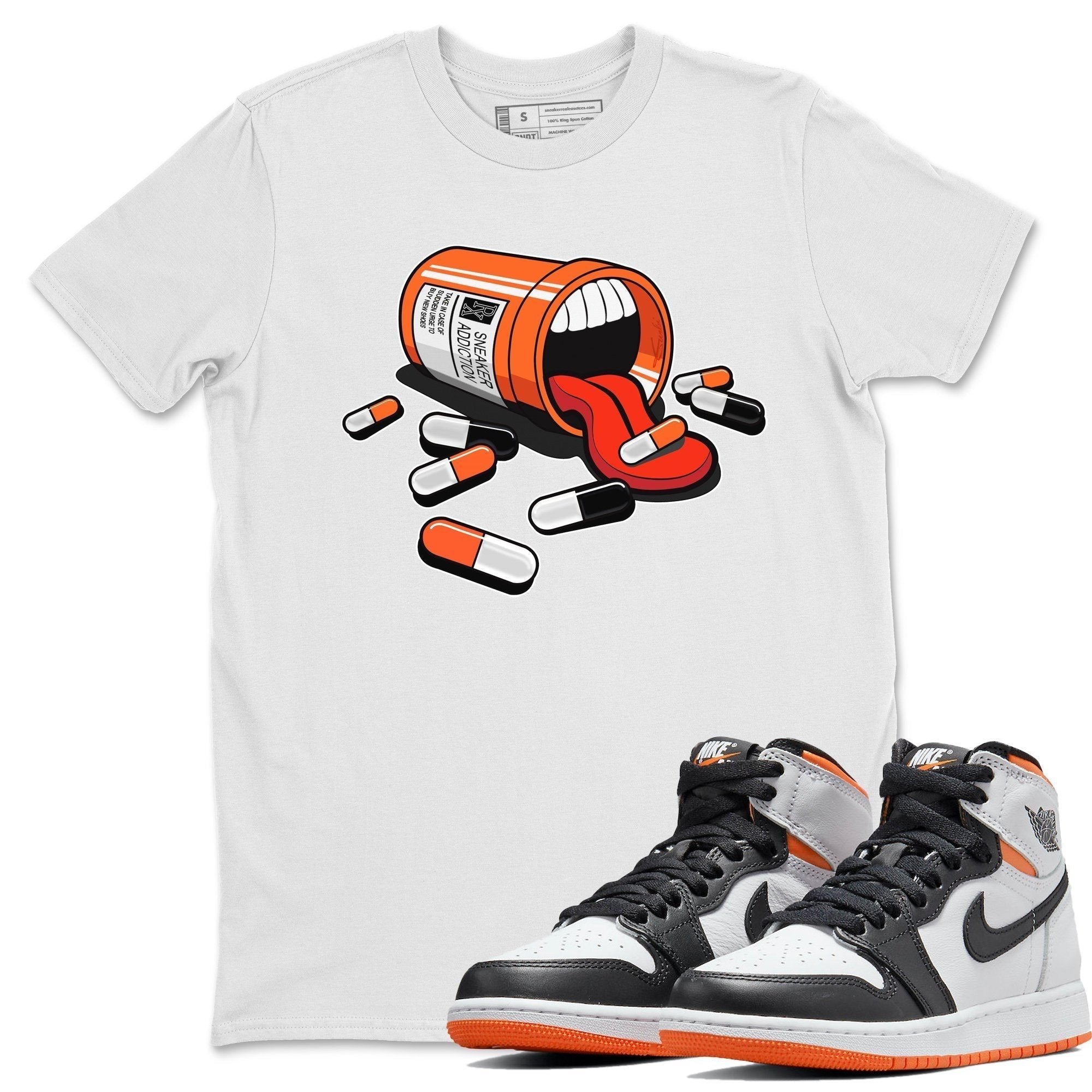 snkmatch Addiction Unisex Tops - Air Jordan 1 Electro Orange