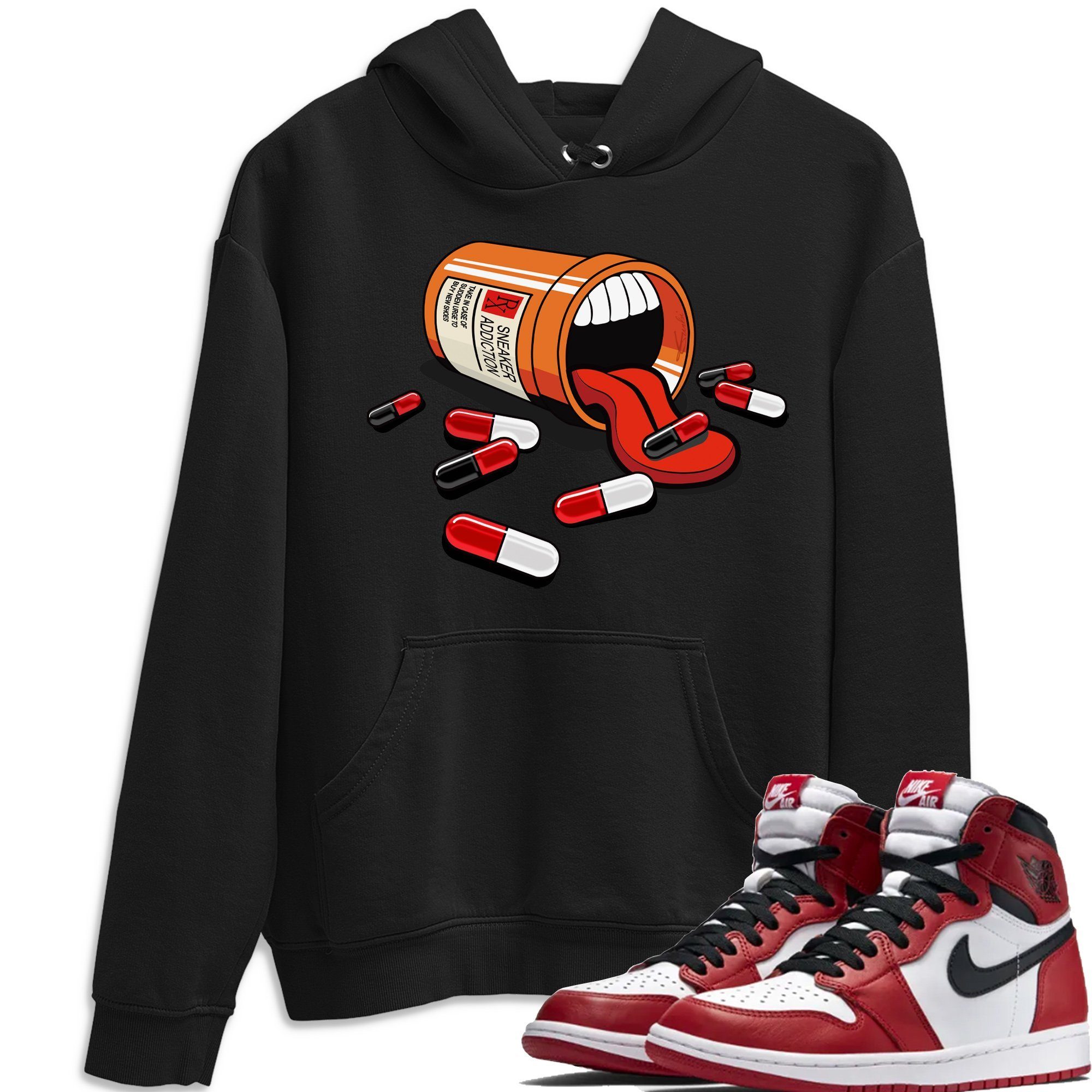 snkmatch Addiction Unisex Tops - Air Jordan 1 Varsity Red