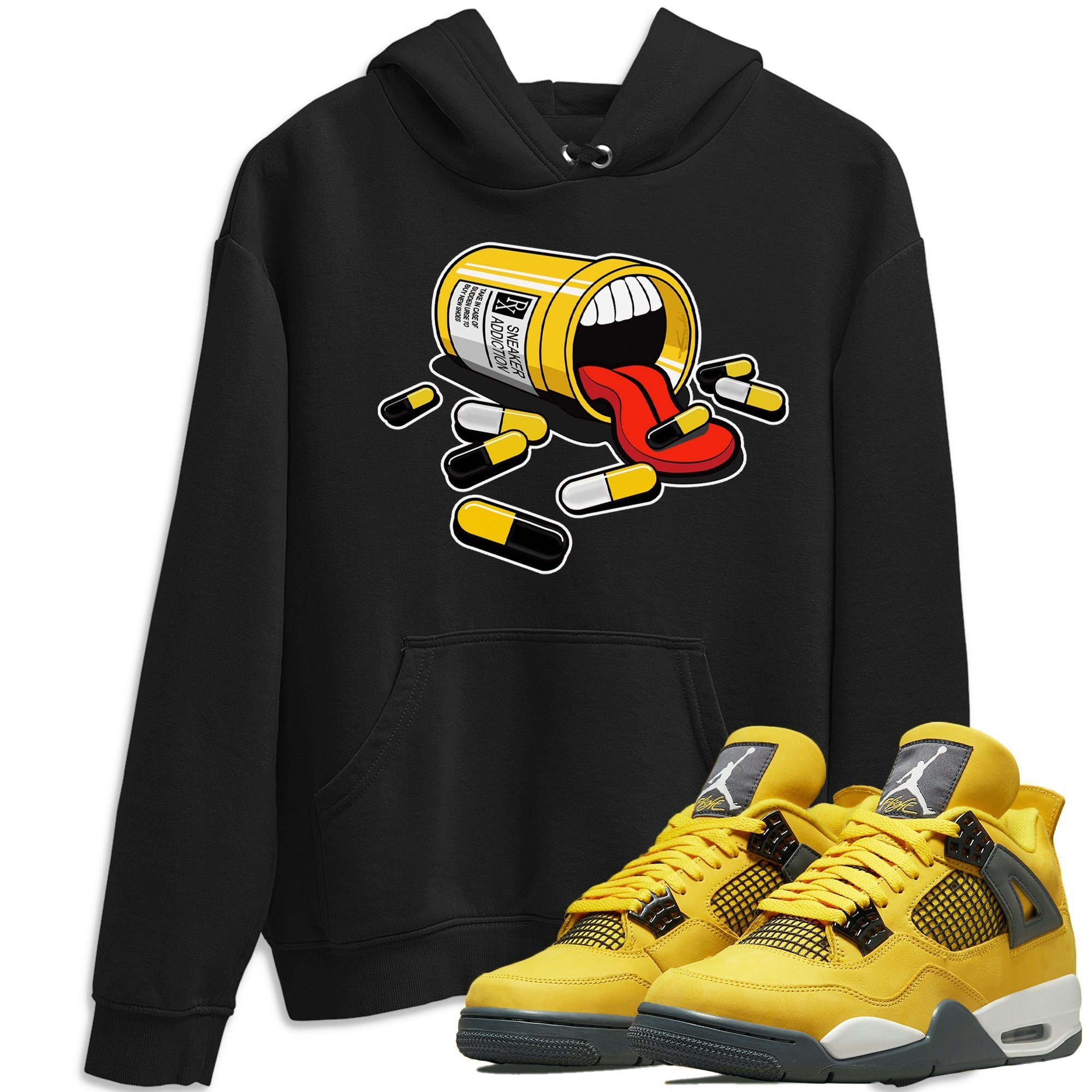 snkmatch Addiction Unisex Tops - Air Jordan 4 Lightning