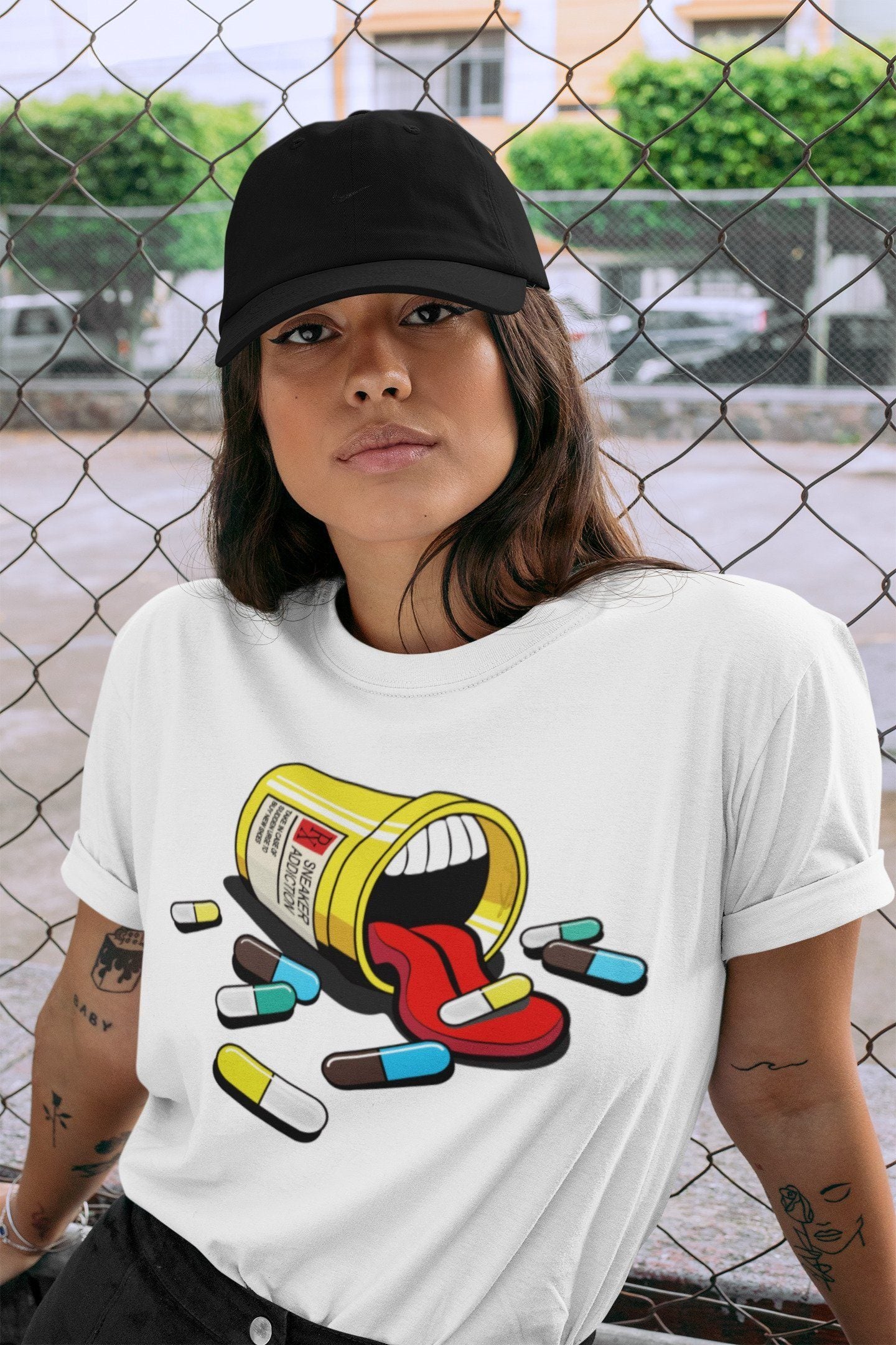 snkmatch Addiction Unisex Tops - Dunk Free 99 White
