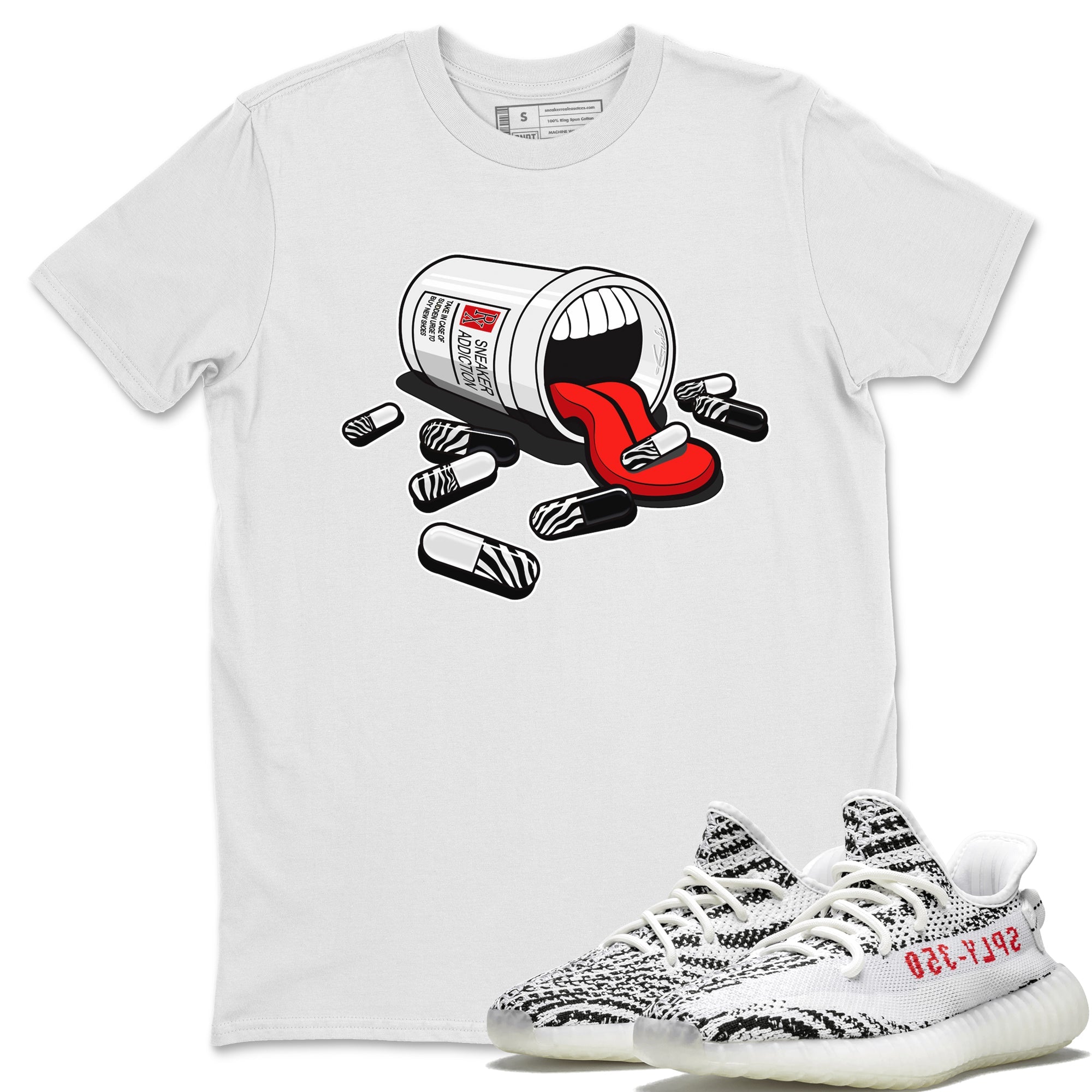 snkmatch Addiction Unisex Tops - Yeezy 350 Zebra
