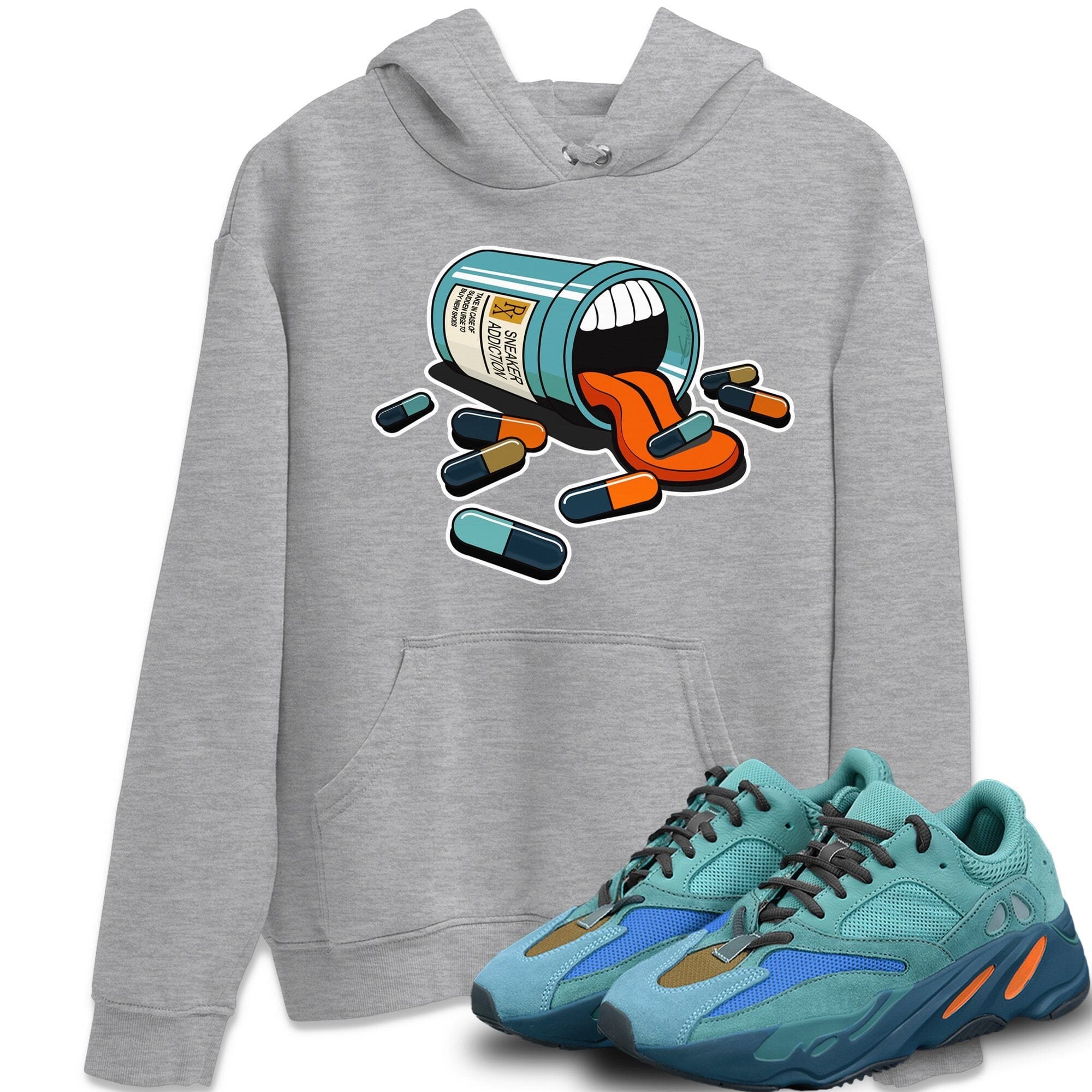 snkmatch Addiction Unisex Tops - Yeezy 700 Faded Azure
