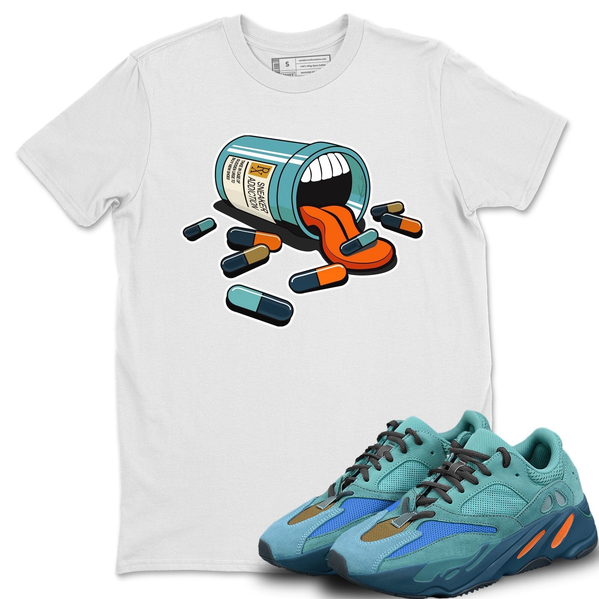 snkmatch Addiction Unisex Tops - Yeezy 700 Faded Azure