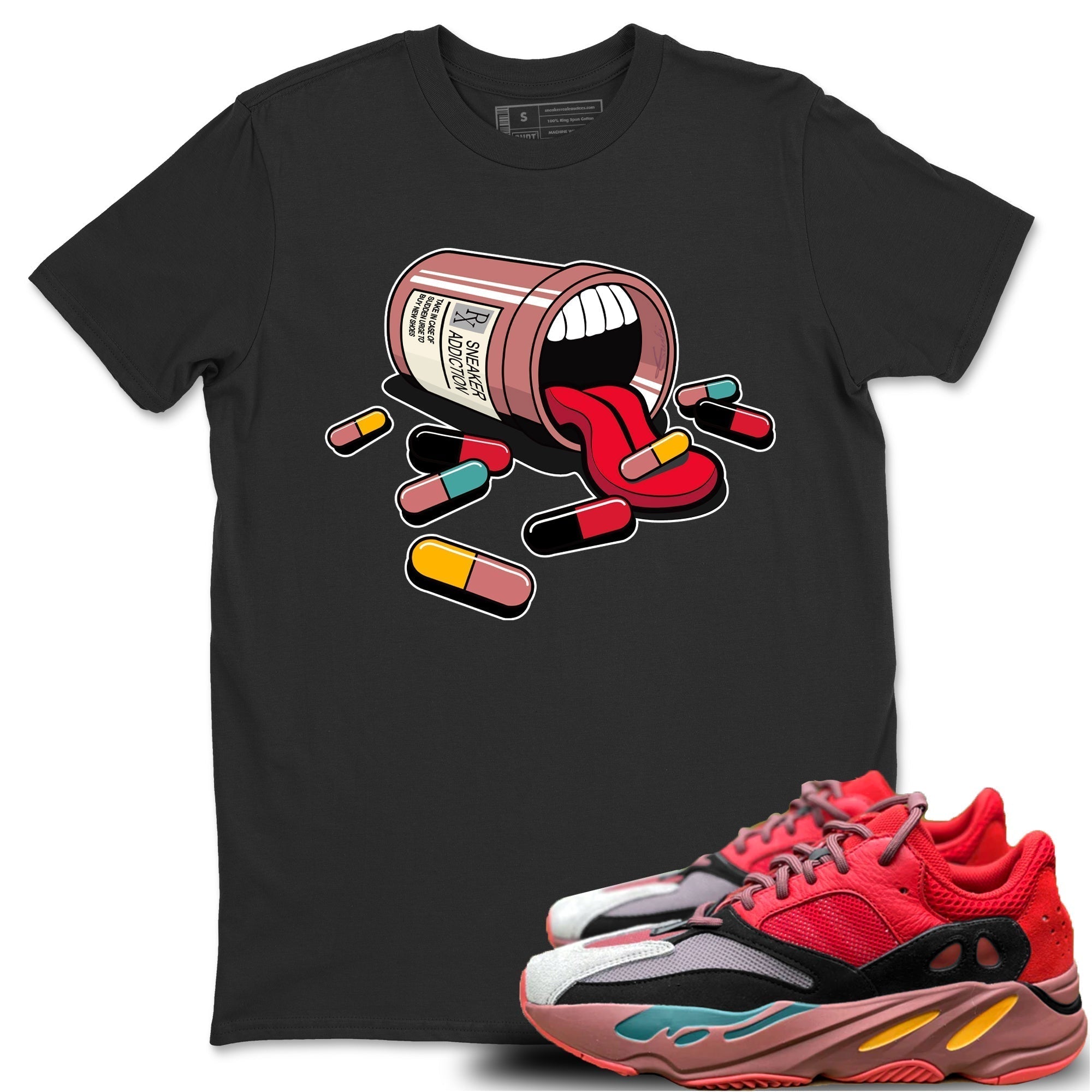 snkmatch Addiction Unisex Tops - Yeezy 700 Hi-Res Red
