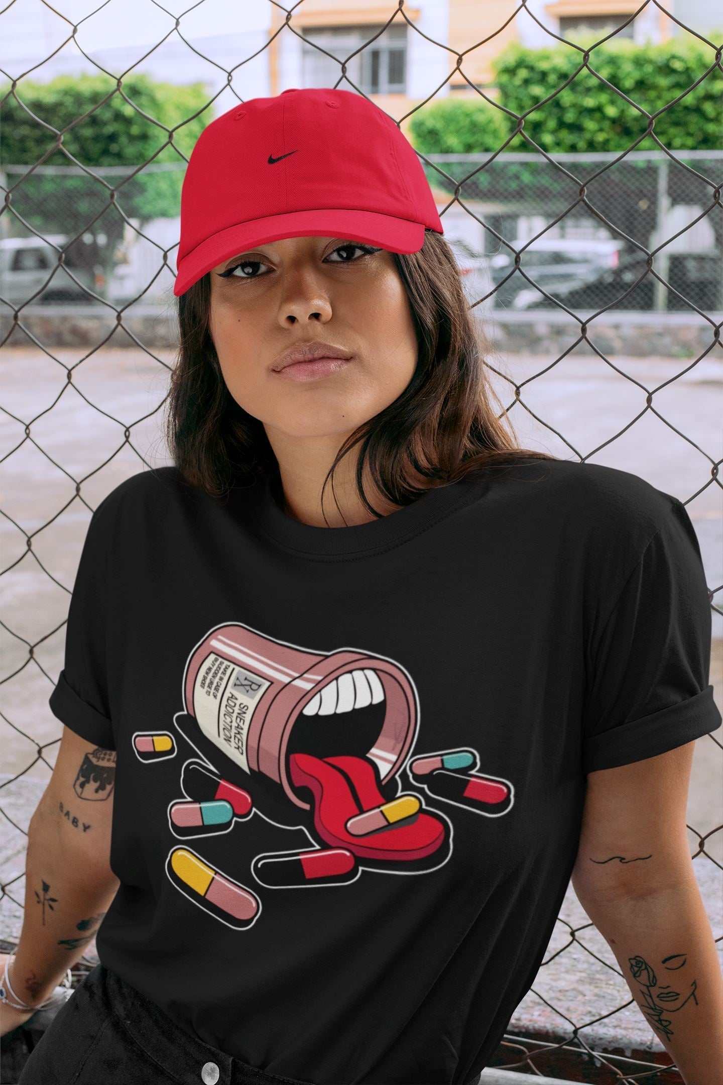 snkmatch Addiction Unisex Tops - Yeezy 700 Hi-Res Red