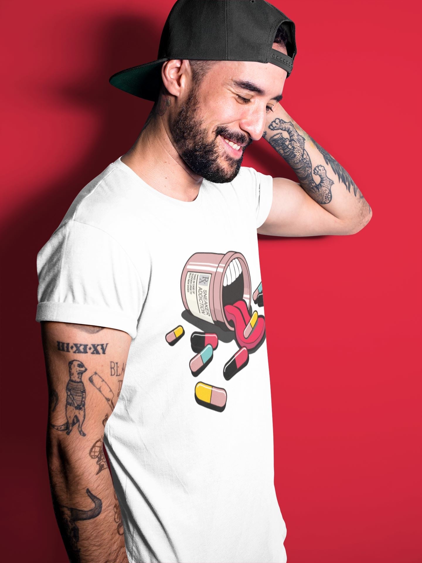 snkmatch Addiction Unisex Tops - Yeezy 700 Hi-Res Red