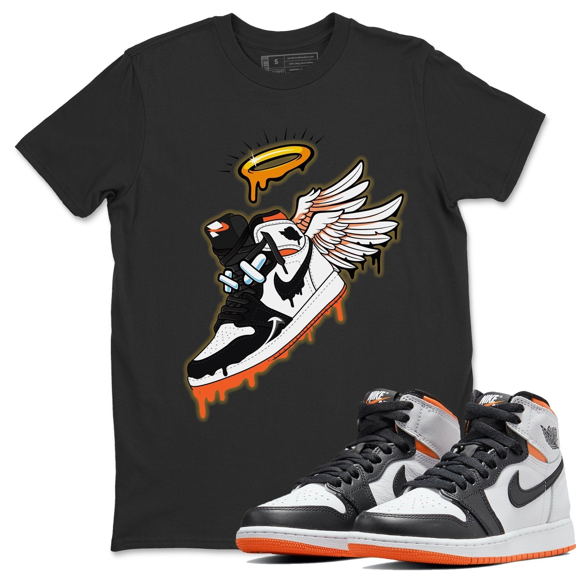 snkmatch Angel Unisex Tops - Air Jordan 1 Electro Orange