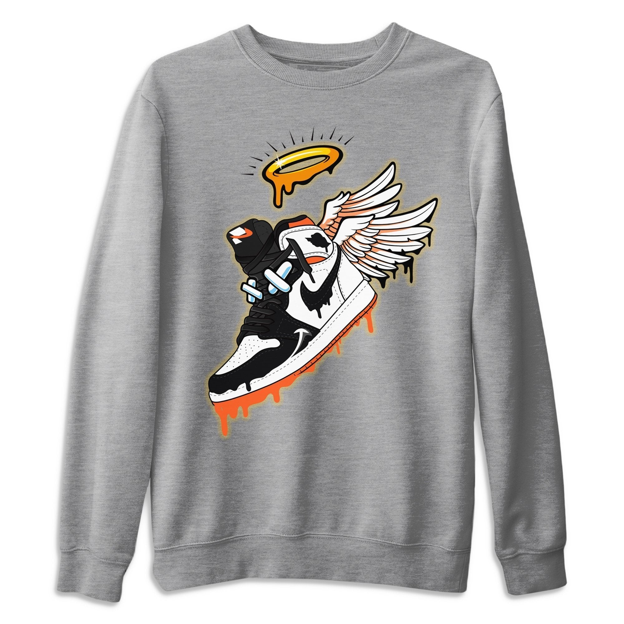 snkmatch Angel Unisex Tops - Air Jordan 1 Electro Orange