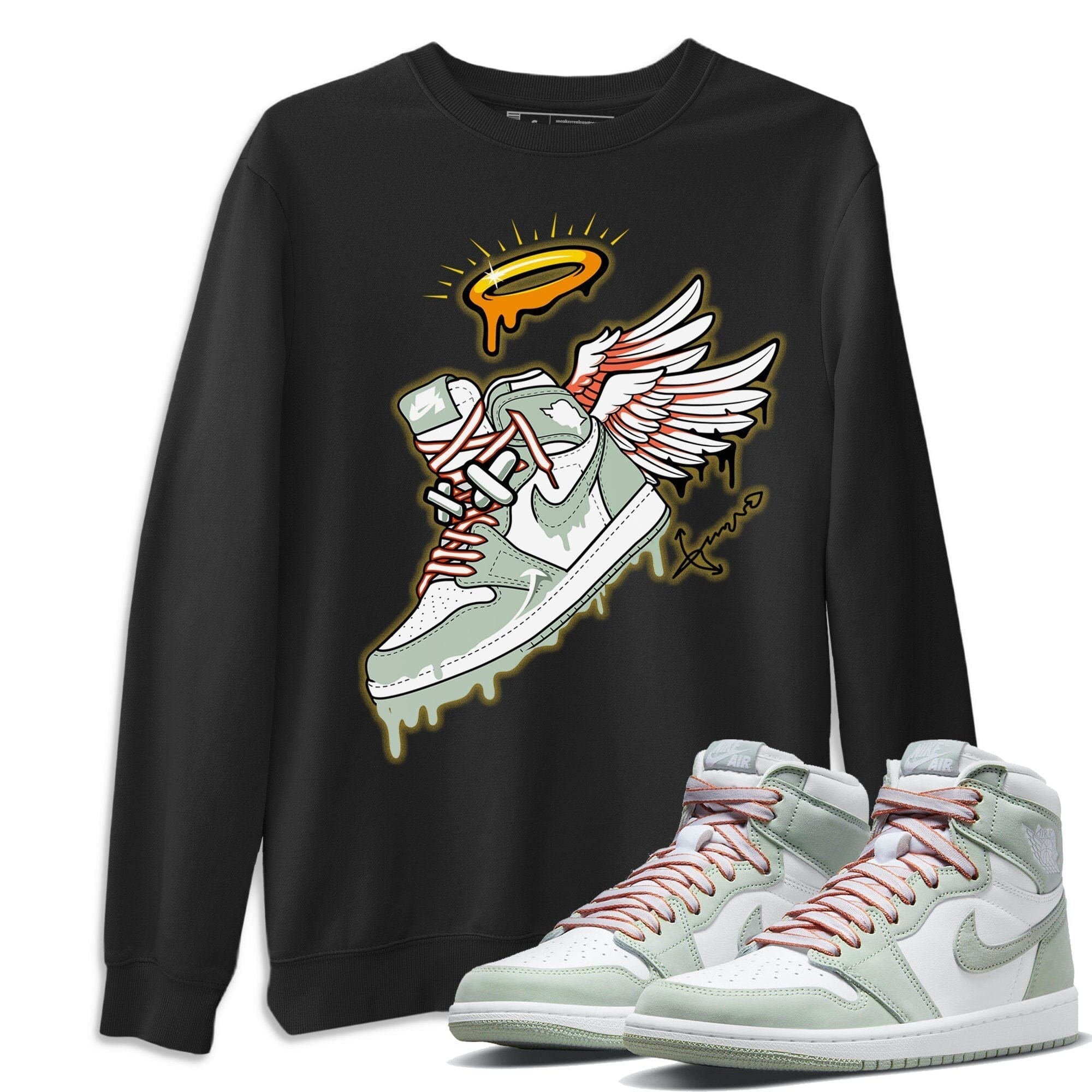 snkmatch Angel Unisex Tops - Air Jordan 1 Seafoam