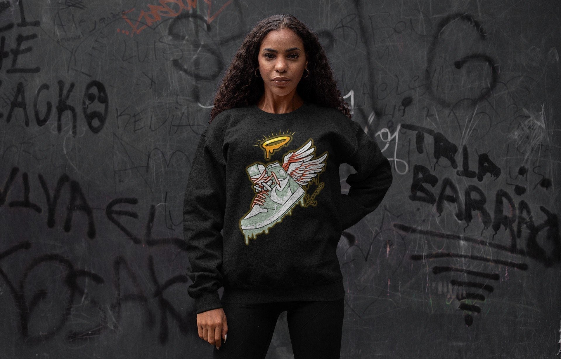 snkmatch Angel Unisex Tops - Air Jordan 1 Seafoam