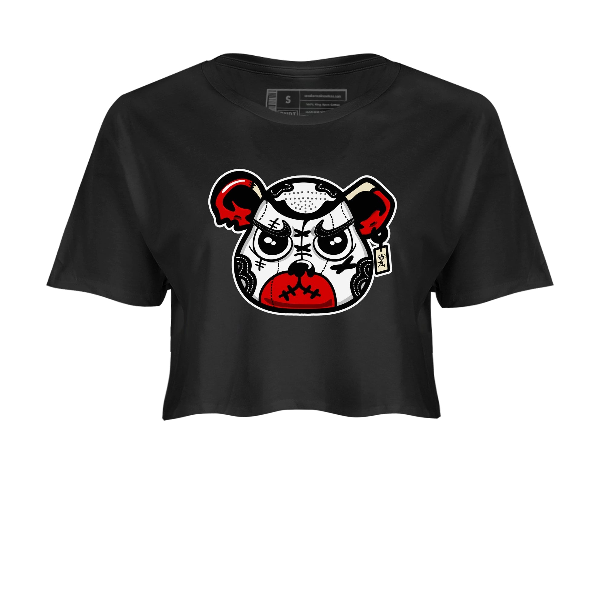 snkmatch Bear Face snkmatch Women's Top - Air Jordan 1 Black Toe Reimagined