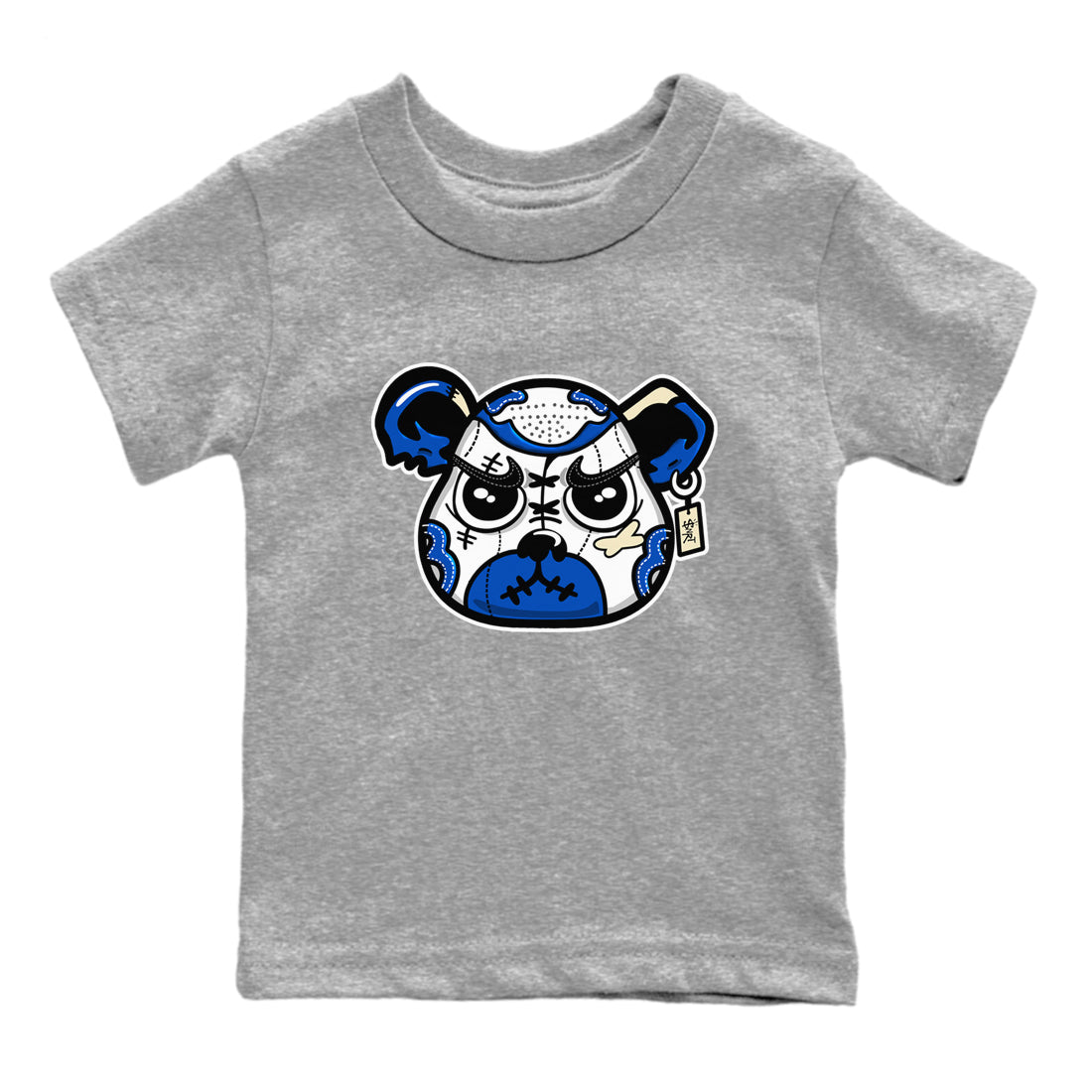 snkmatch Bear Face snkmatch Tees Kids - Air Jordan 1 Game Royal