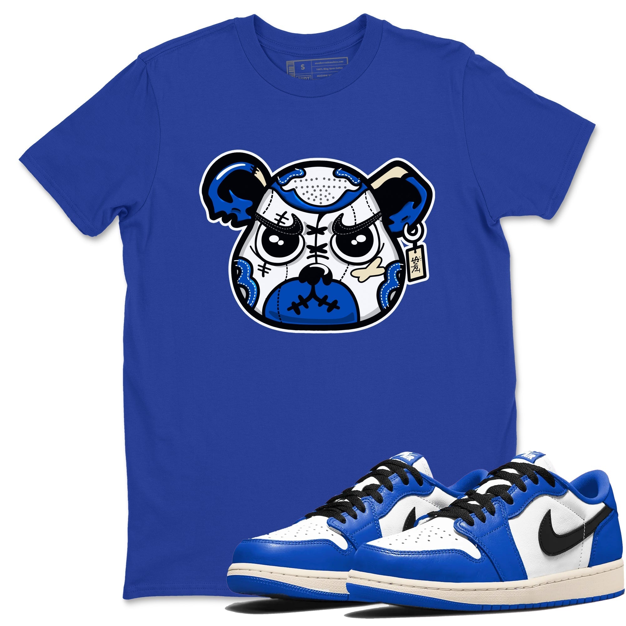 snkmatch Bear Face snkmatch Tees - Air Jordan 1 Game Royal