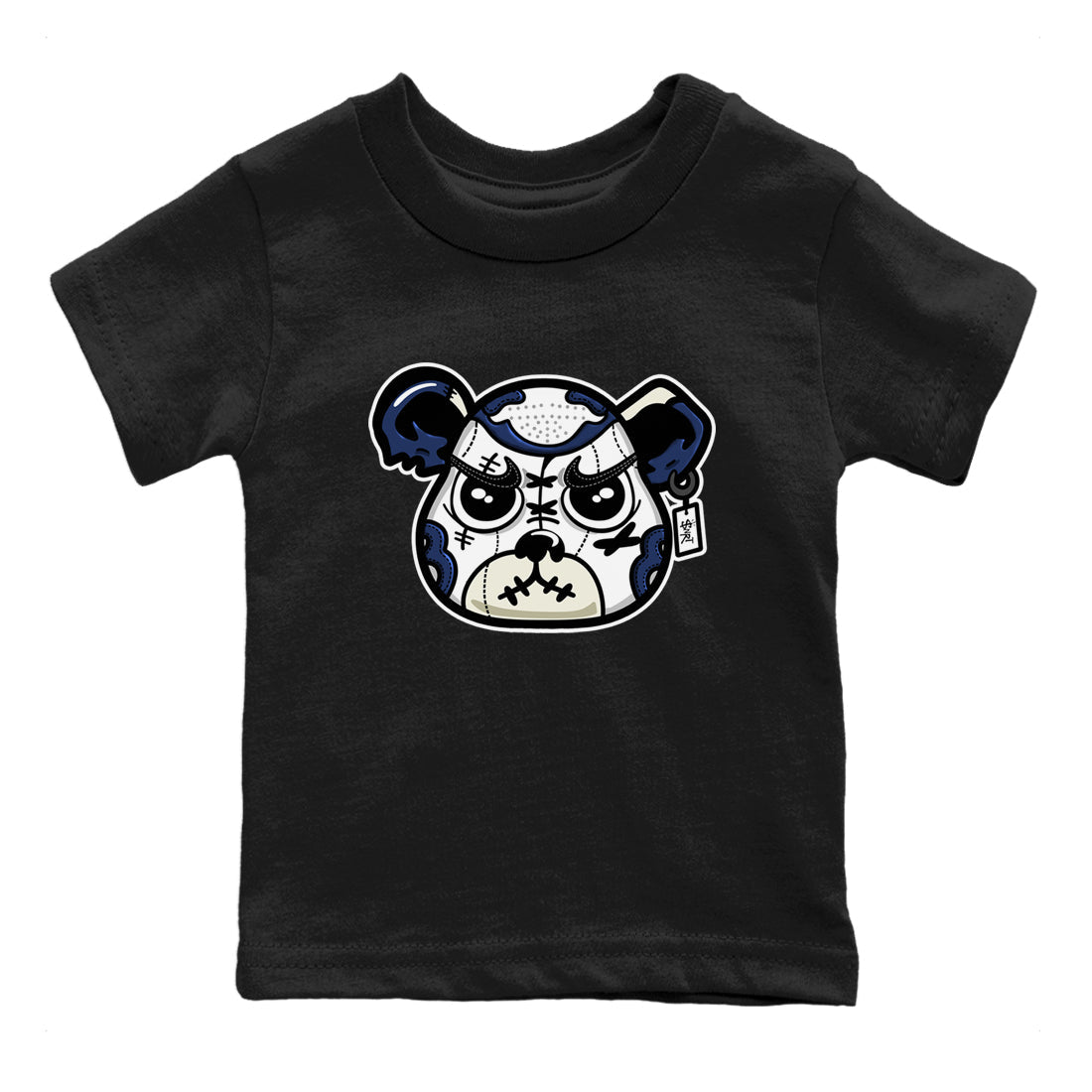 snkmatch Bear Face snkmatch Tees Kids - Air Jordan 1 Midnight Navy