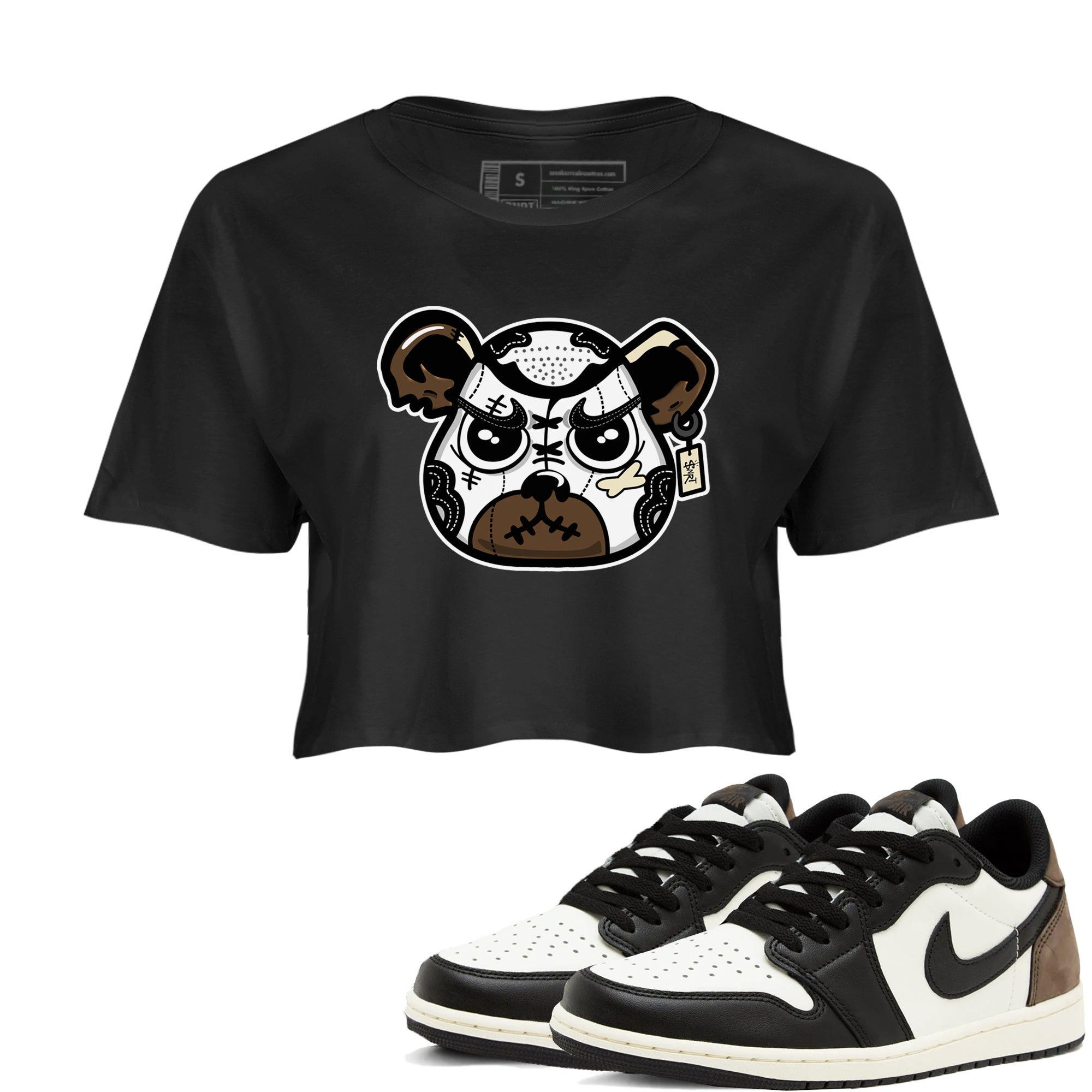 snkmatch Bear Face snkmatch Women's Top - Air Jordan 1 Mocha
