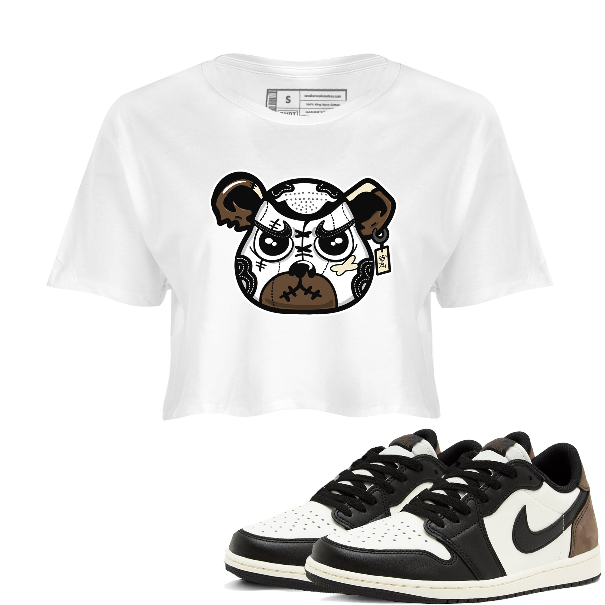snkmatch Bear Face snkmatch Women's Top - Air Jordan 1 Mocha