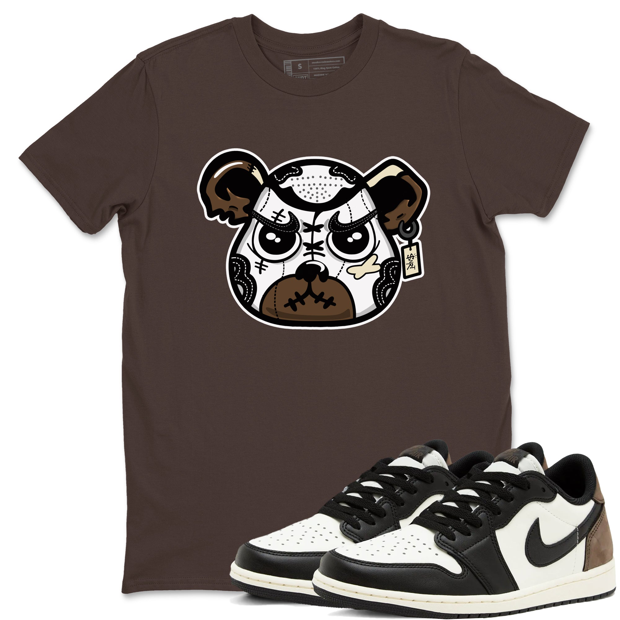 snkmatch Bear Face snkmatch Tees - Air Jordan 1 Mocha