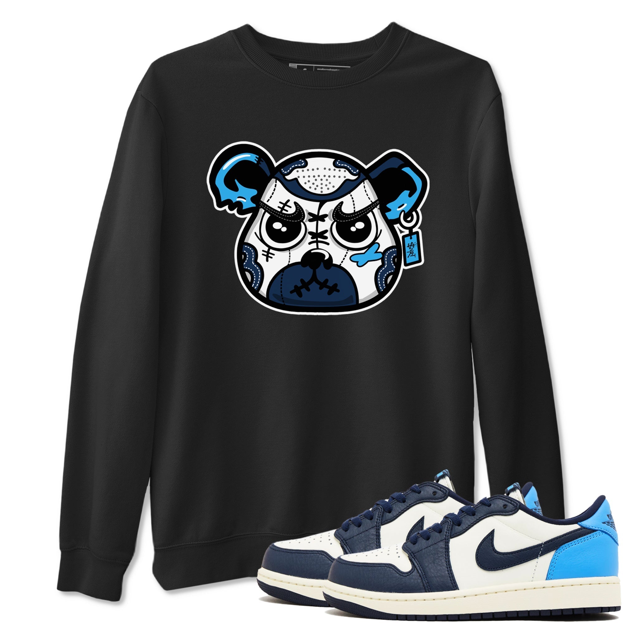 snkmatch Bear Face snkmatch Tees - Air Jordan 1 Obsidian