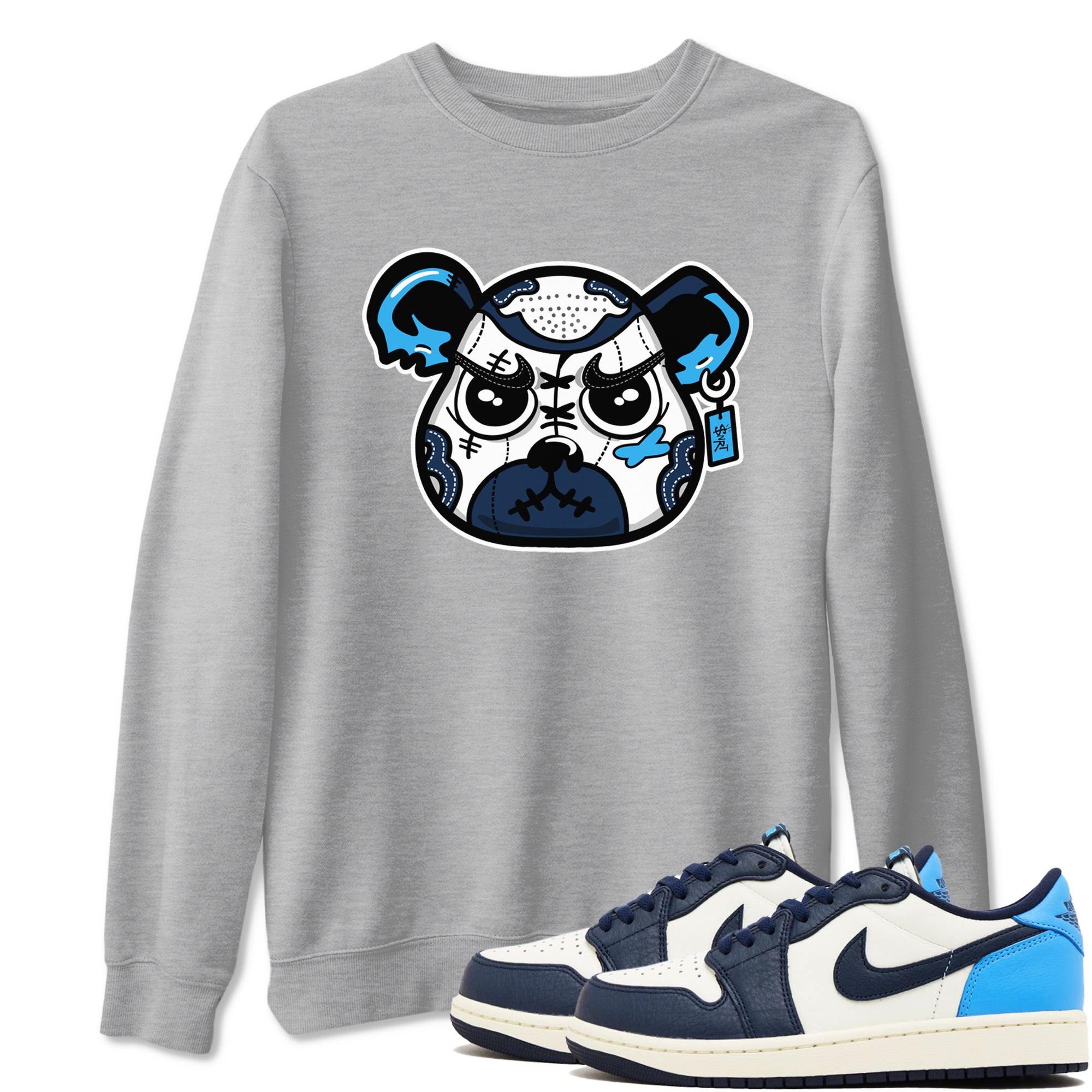 snkmatch Bear Face snkmatch Tees - Air Jordan 1 Obsidian
