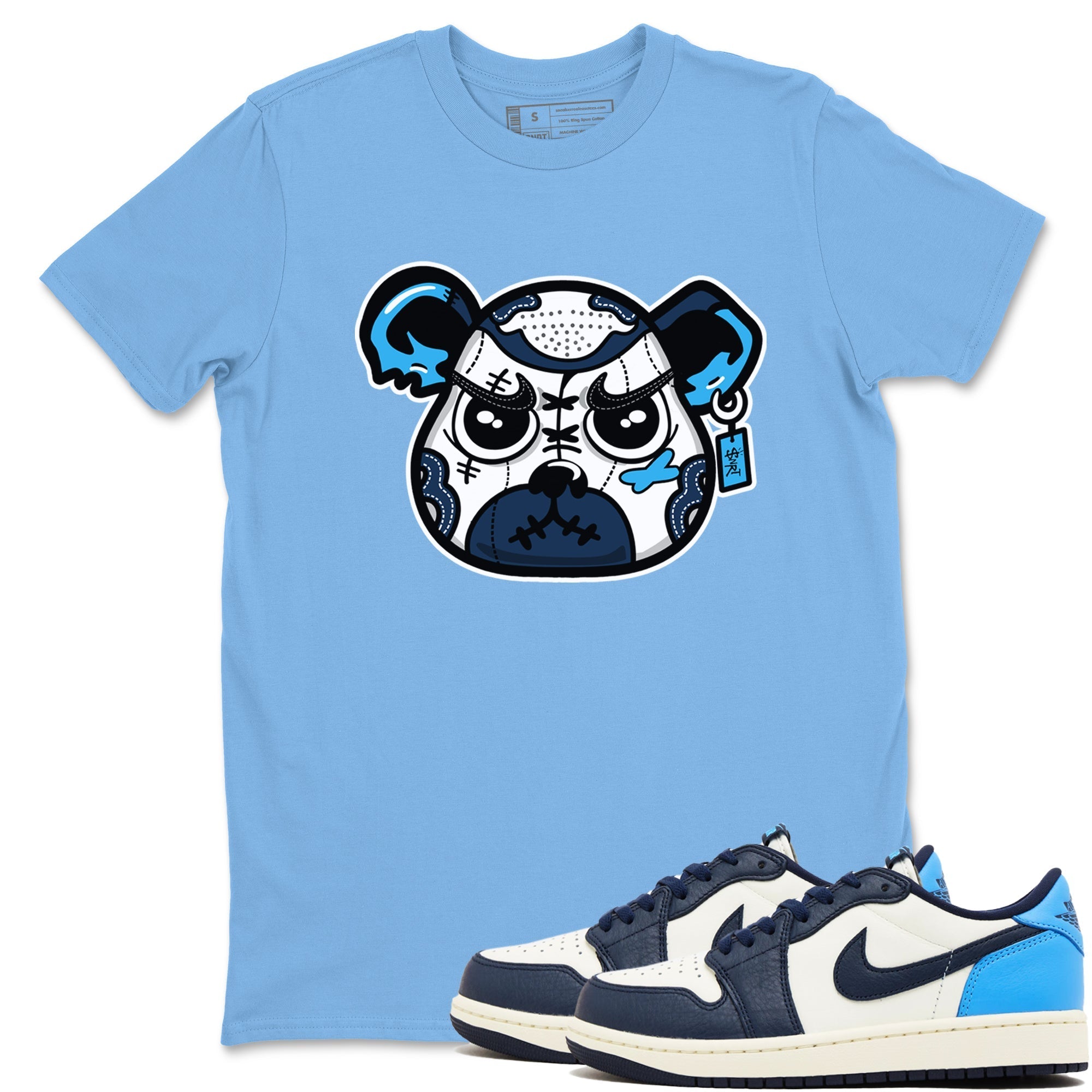 snkmatch Bear Face snkmatch Tees - Air Jordan 1 Obsidian