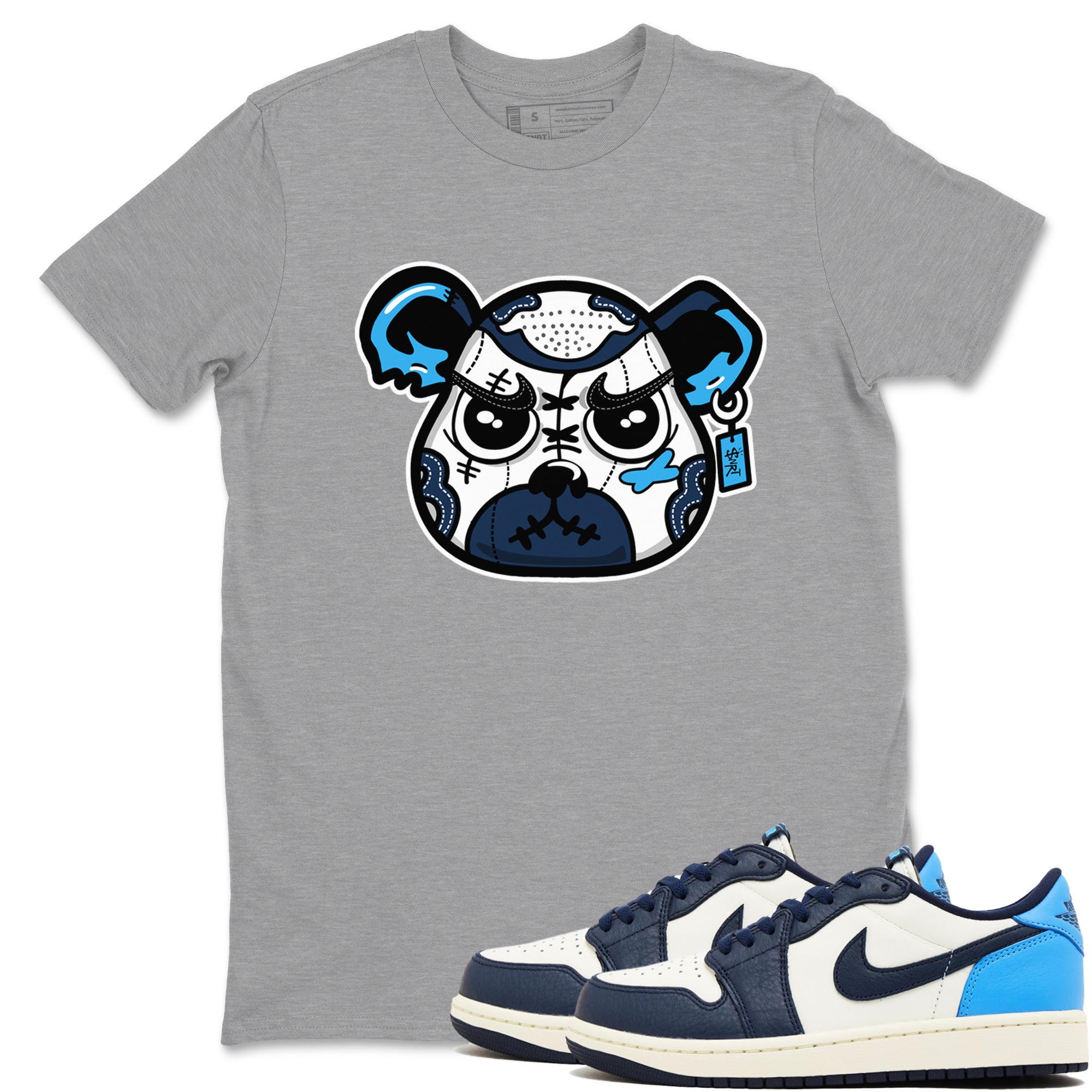 snkmatch Bear Face snkmatch Tees - Air Jordan 1 Obsidian