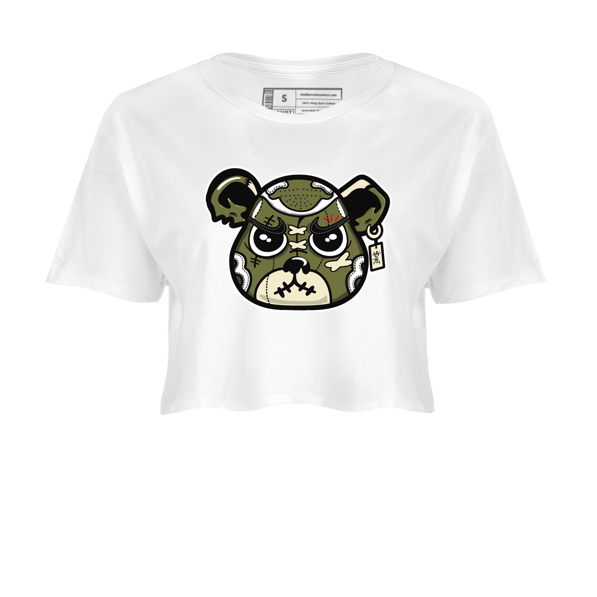 snkmatch Bear Face snkmatch Women's Top - Air Jordan 1 Travis Scott Medium Olive