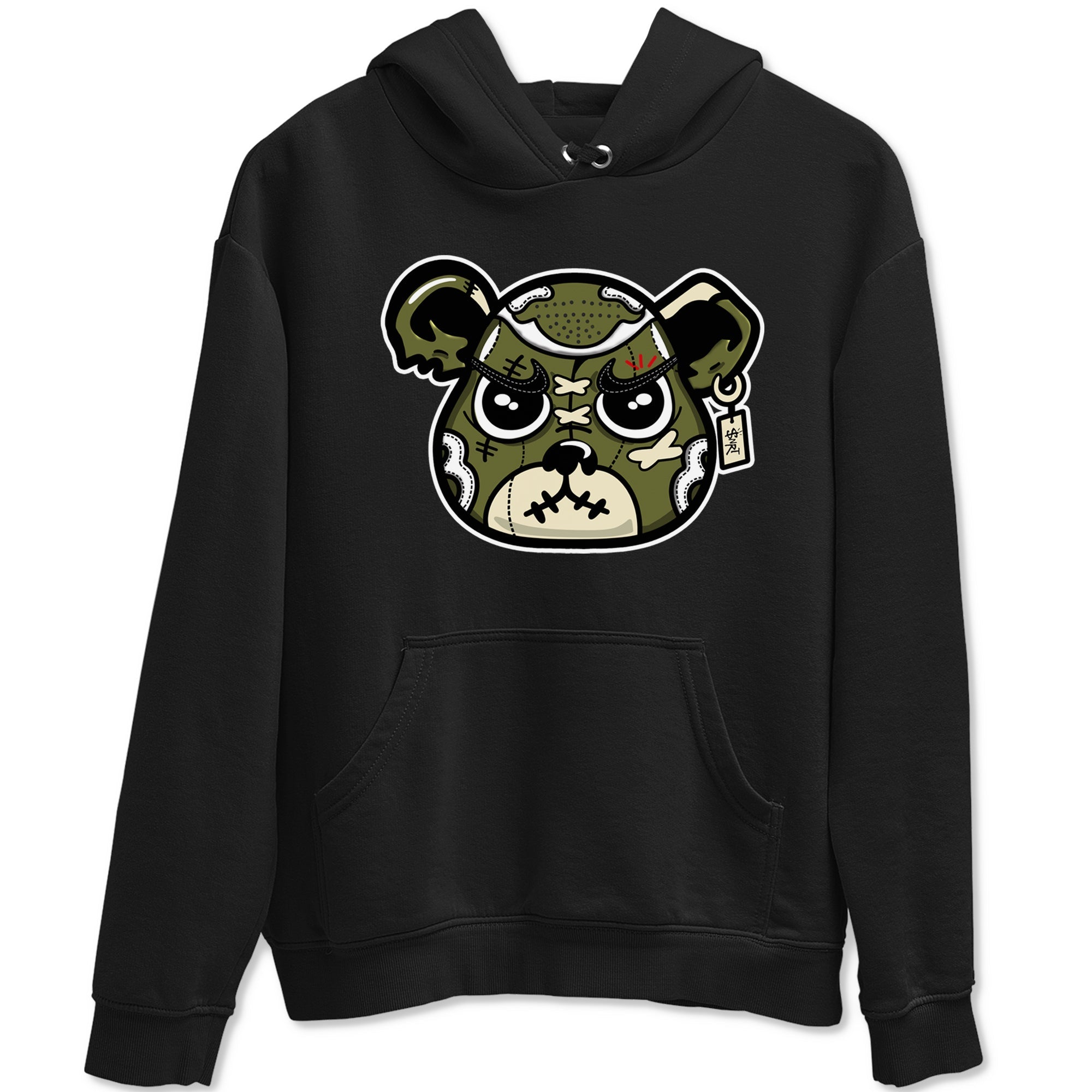 snkmatch Bear Face snkmatch Tees - Air Jordan 1 Travis Scott Medium Olive