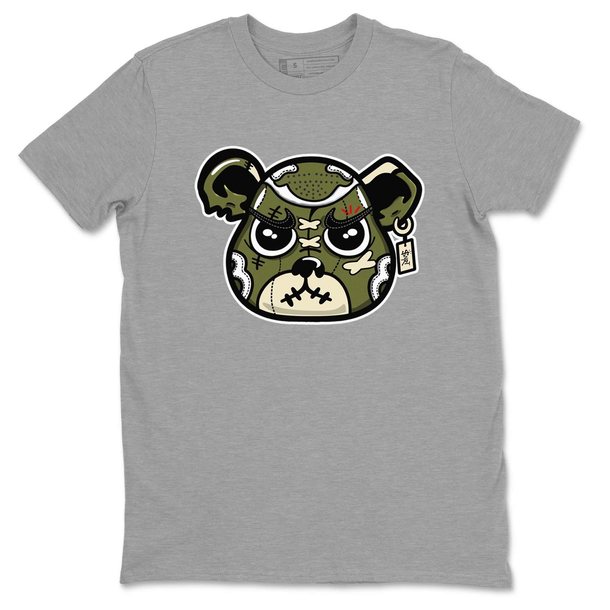 snkmatch Bear Face snkmatch Tees - Air Jordan 1 Travis Scott Medium Olive