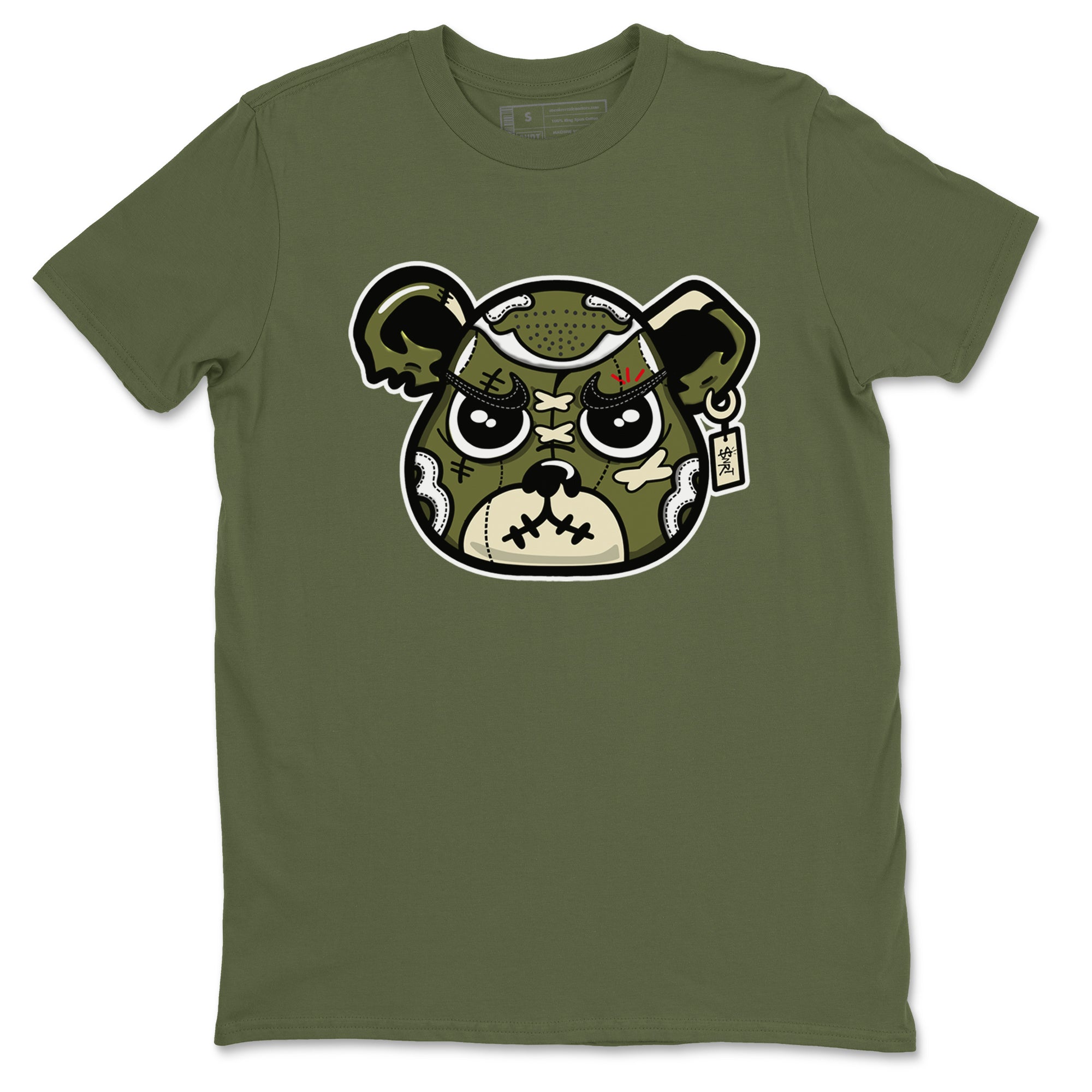 snkmatch Bear Face snkmatch Tees - Air Jordan 1 Travis Scott Medium Olive
