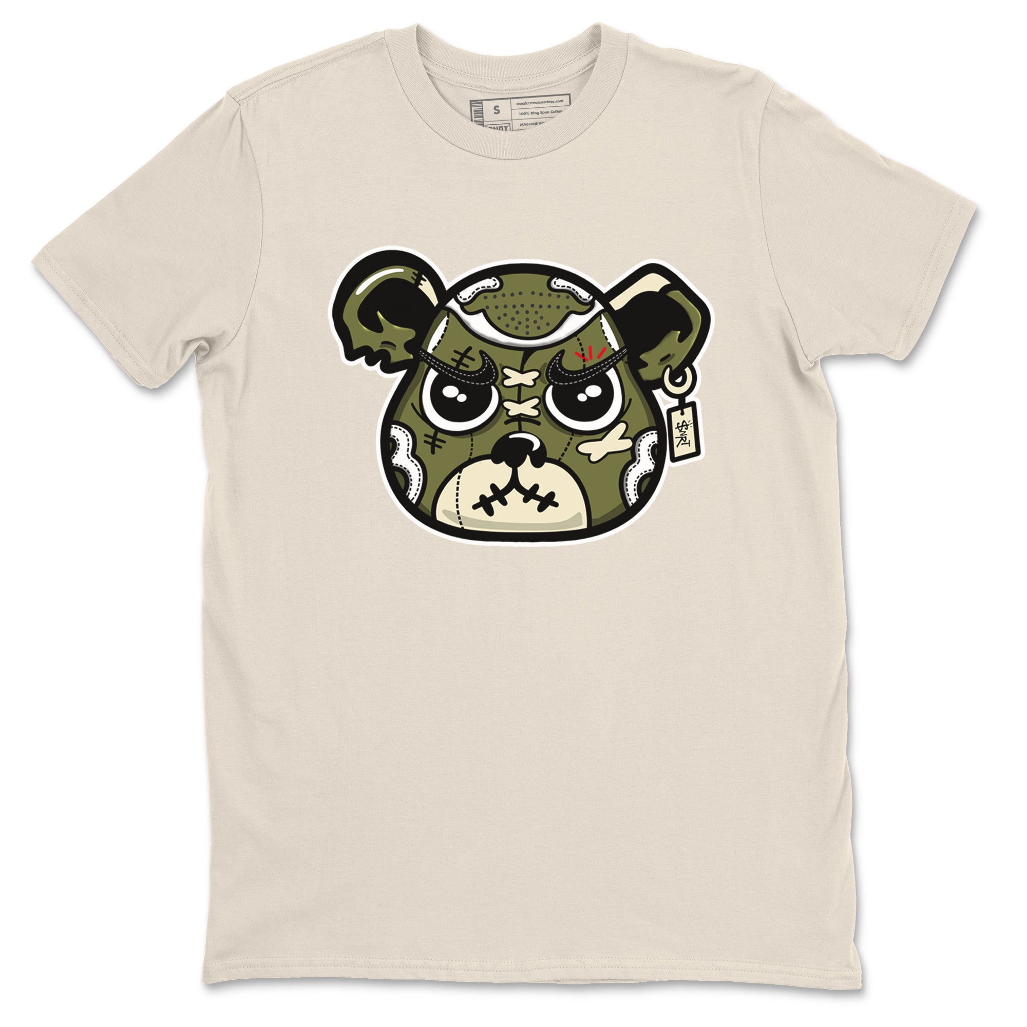 snkmatch Bear Face snkmatch Tees - Air Jordan 1 Travis Scott Medium Olive
