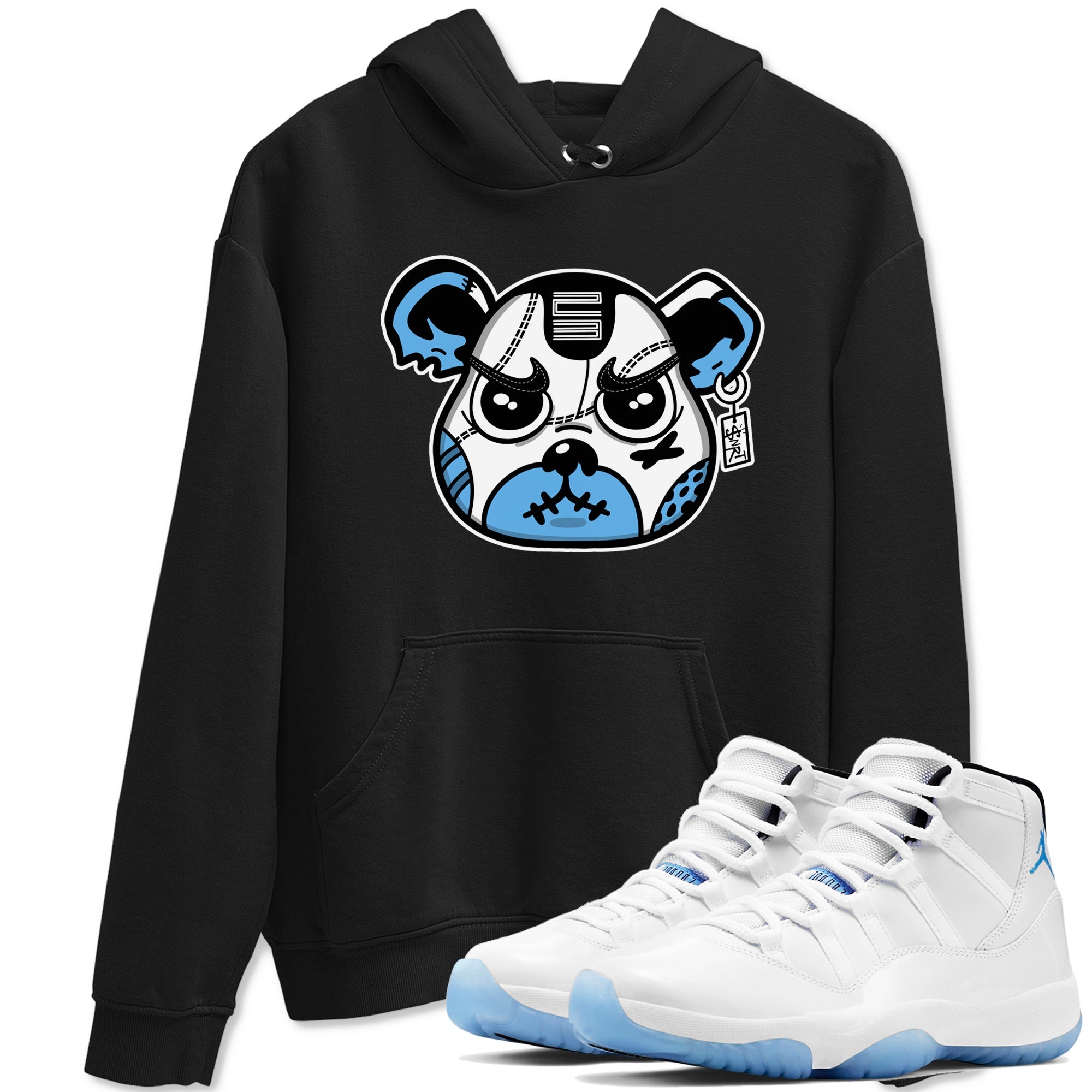snkmatch Bear Face snkmatch Tees - Air Jordan 11 Legend Blue