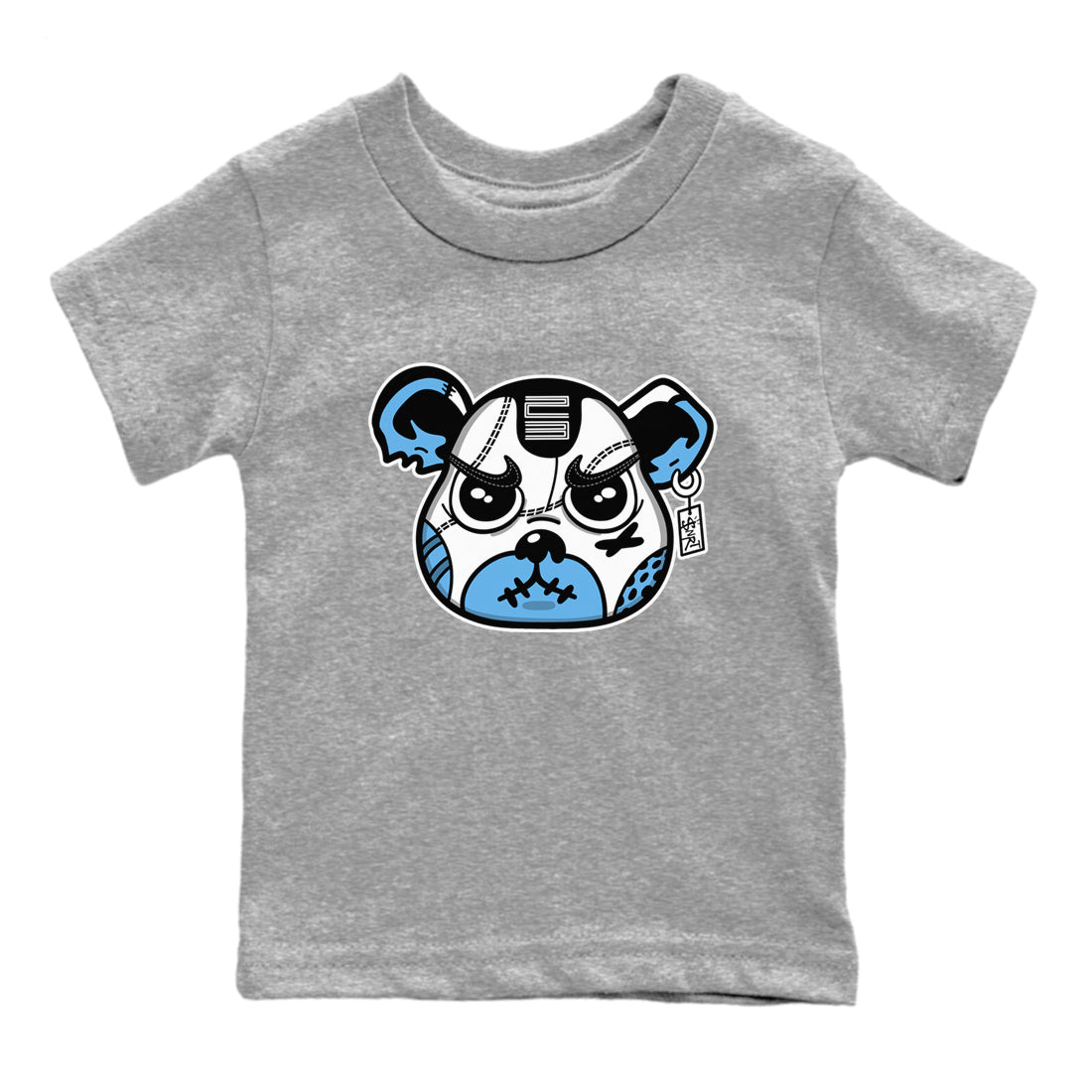 snkmatch Bear Face snkmatch Tees Kids - Air Jordan 11 Legend Blue