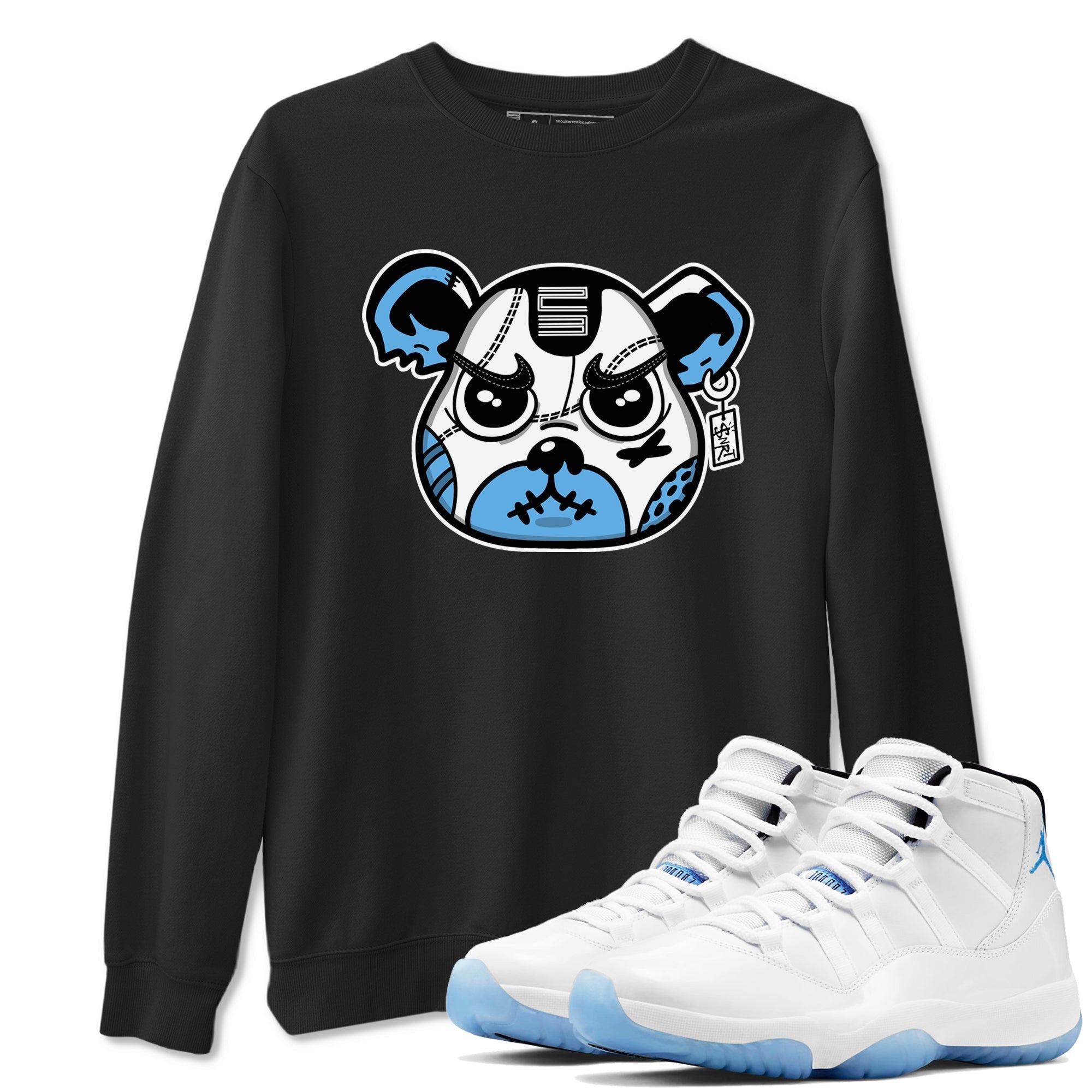 snkmatch Bear Face snkmatch Tees - Air Jordan 11 Legend Blue