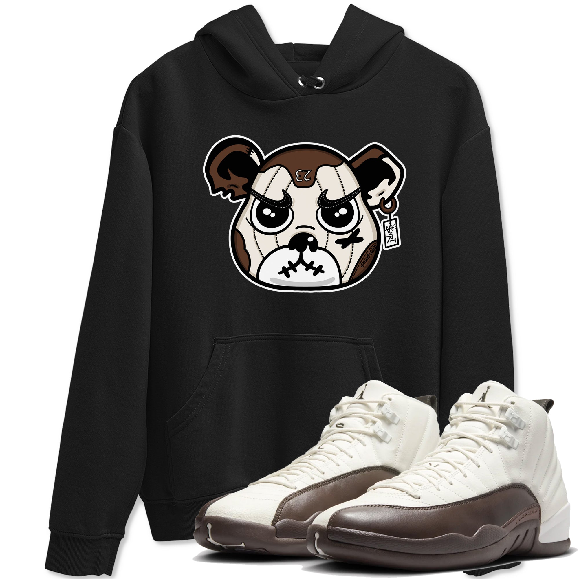 snkmatch Bear Face snkmatch Tees - Air Jordan 12 Baroque Brown