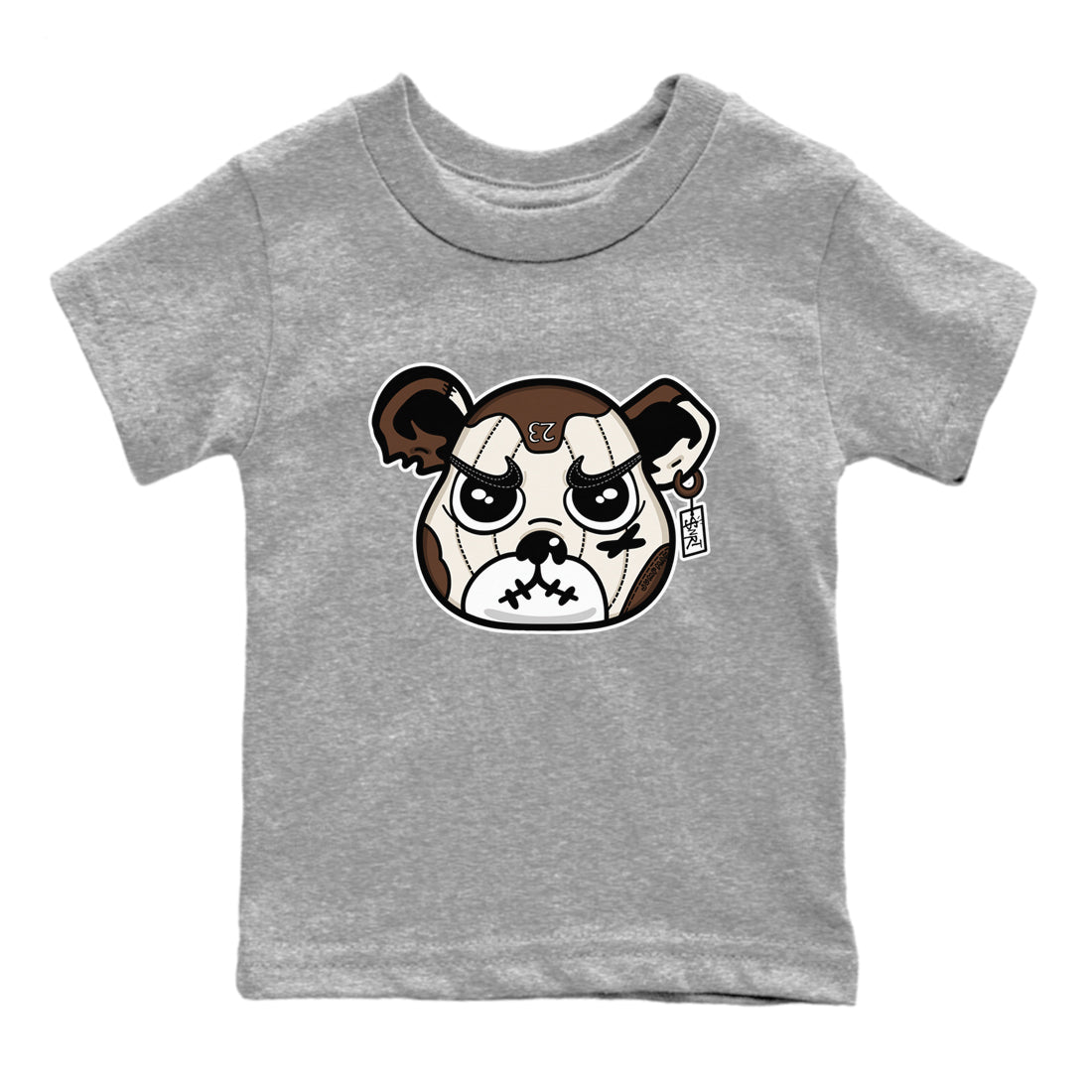 snkmatch Bear Face snkmatch Tees Kids - Air Jordan 12 Baroque Brown