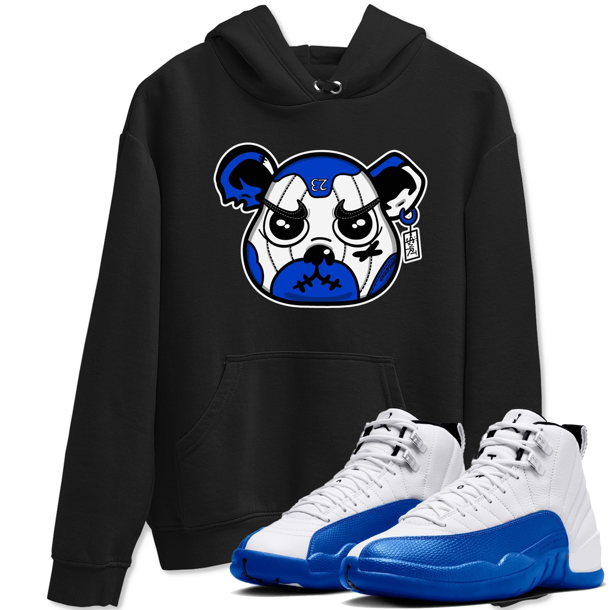 snkmatch Bear Face snkmatch Tees - Air Jordan 12 Blueberry