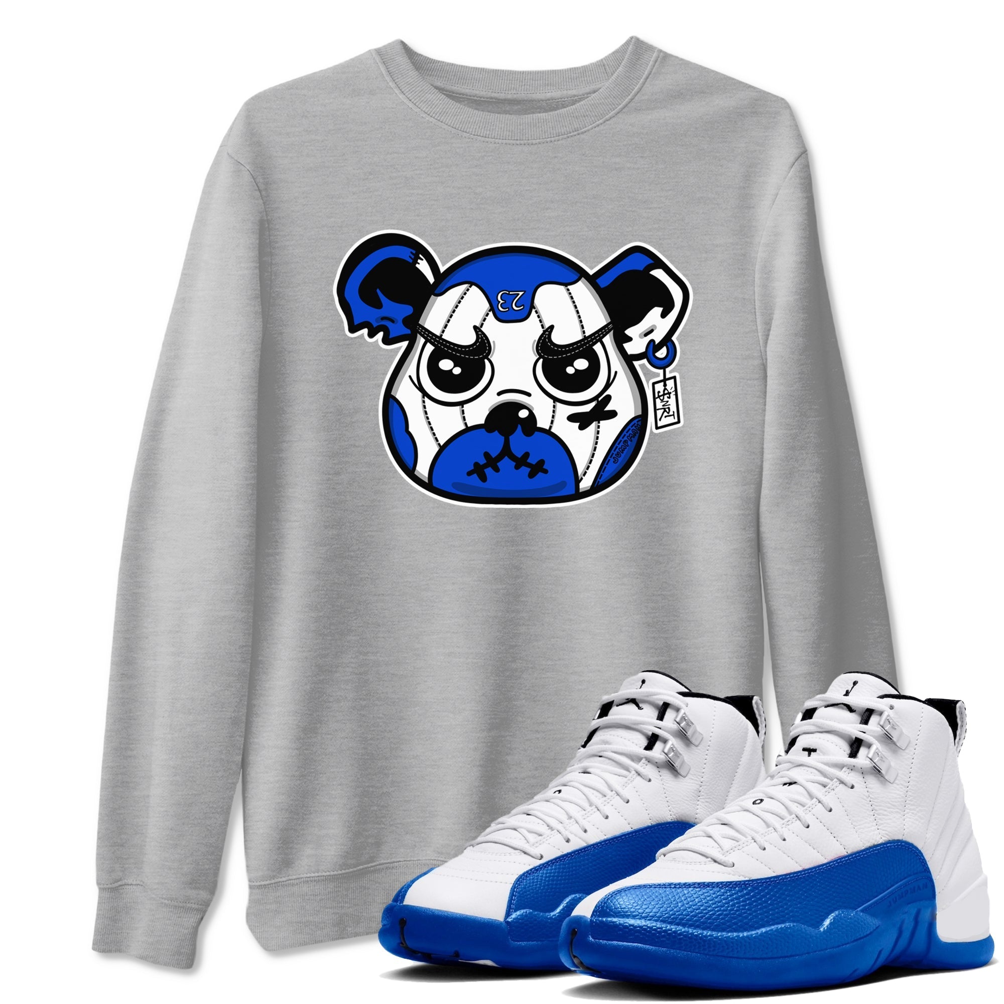 snkmatch Bear Face snkmatch Tees - Air Jordan 12 Blueberry