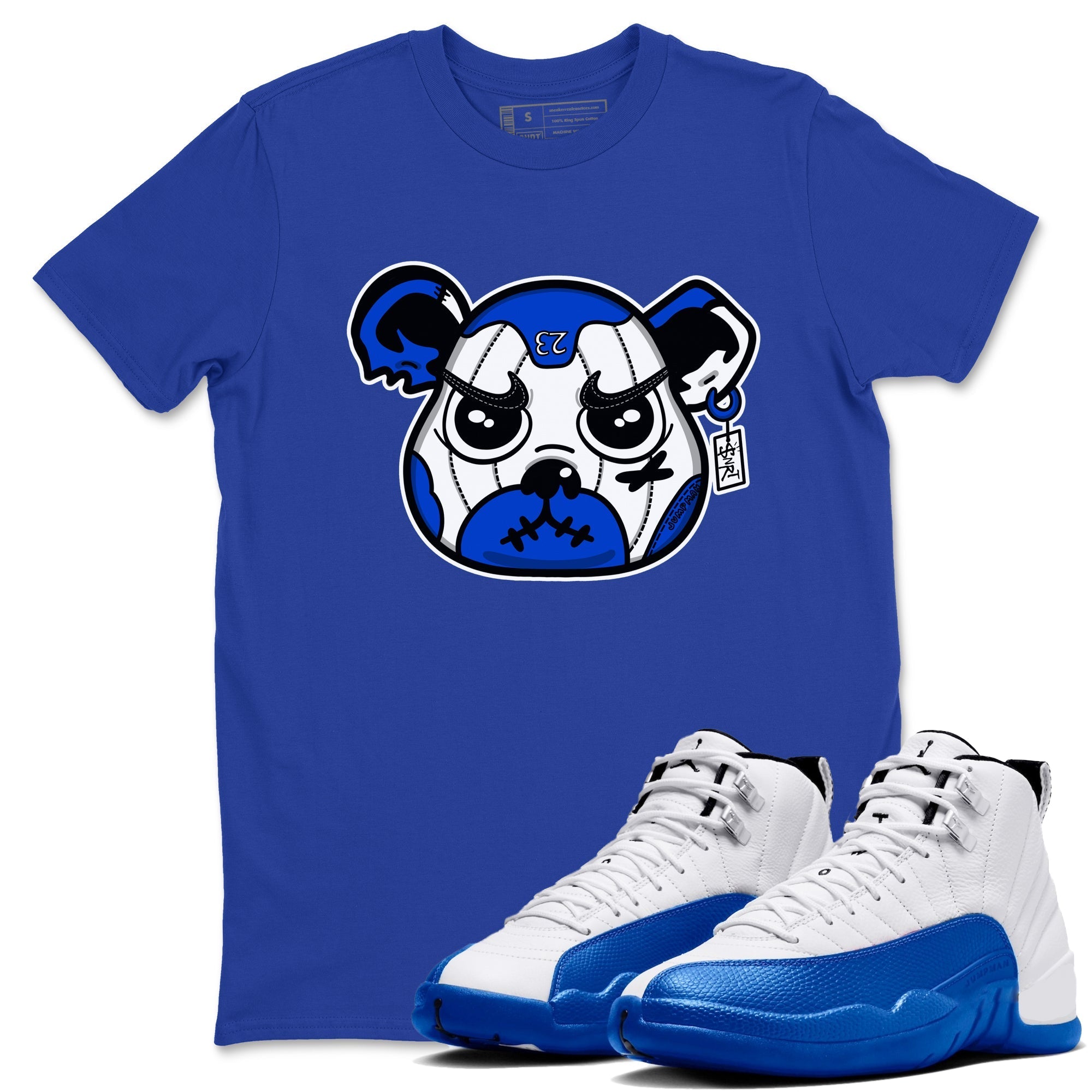 snkmatch Bear Face snkmatch Tees - Air Jordan 12 Blueberry