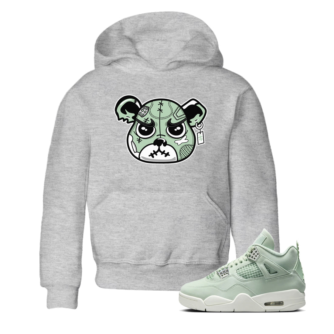 snkmatch Bear Face snkmatch Tees Kids - Air Jordan 4 Abundance