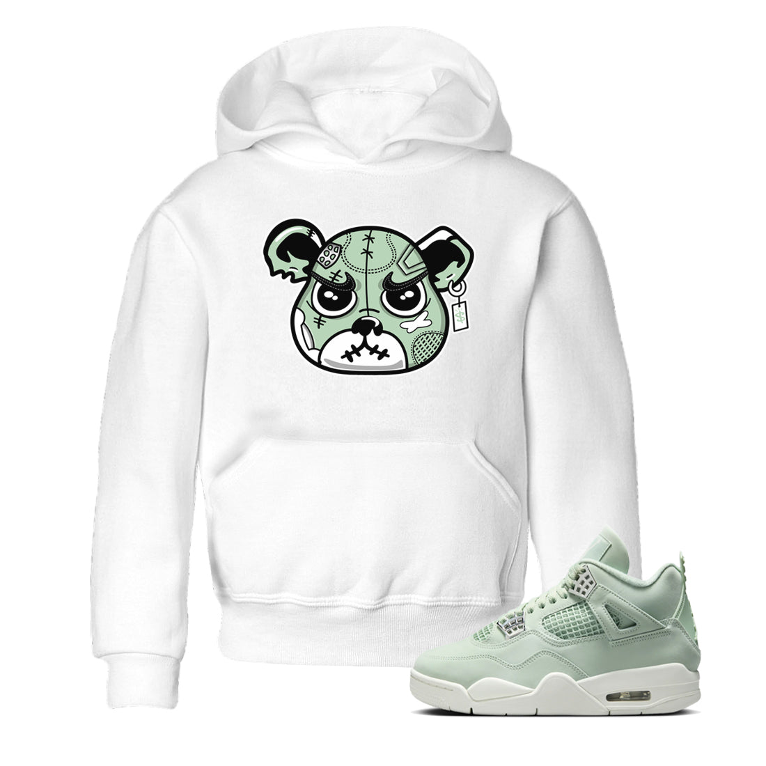 snkmatch Bear Face snkmatch Tees Kids - Air Jordan 4 Abundance