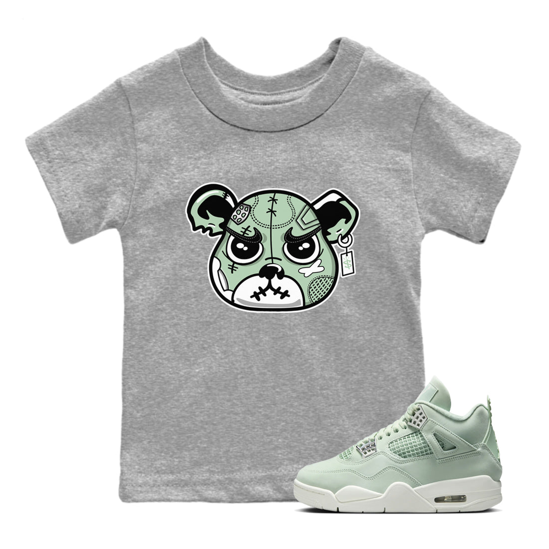 snkmatch Bear Face snkmatch Tees Kids - Air Jordan 4 Abundance