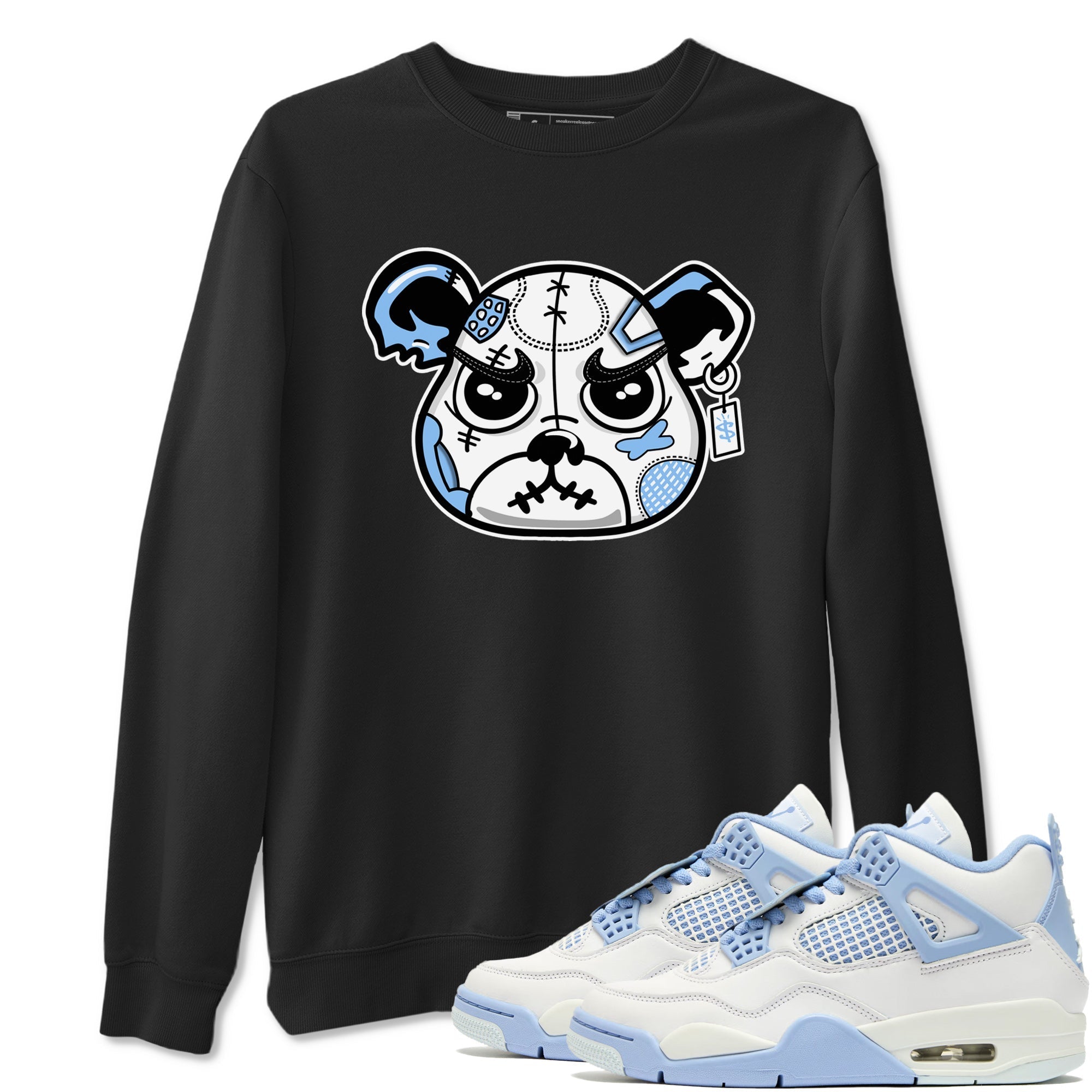 snkmatch Bear Face snkmatch Tees - Air Jordan 4 Aluminum