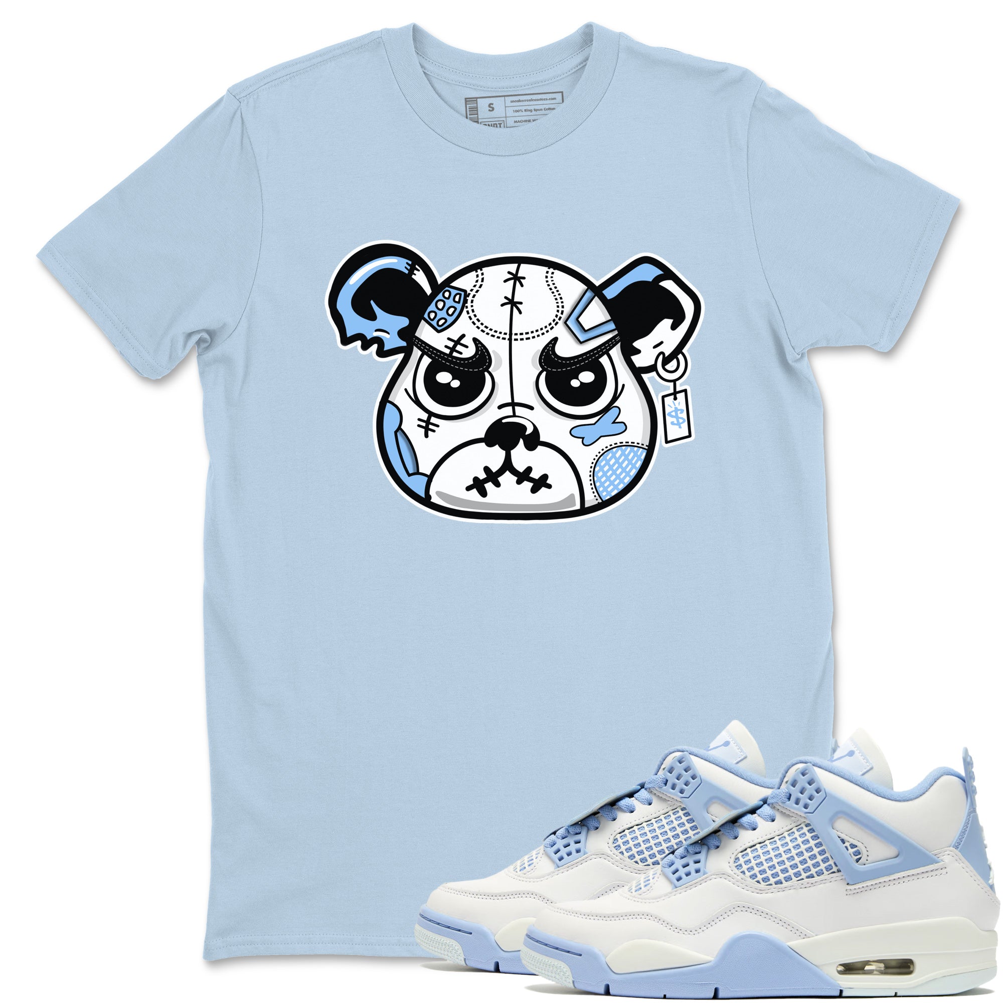 snkmatch Bear Face snkmatch Tees - Air Jordan 4 Aluminum