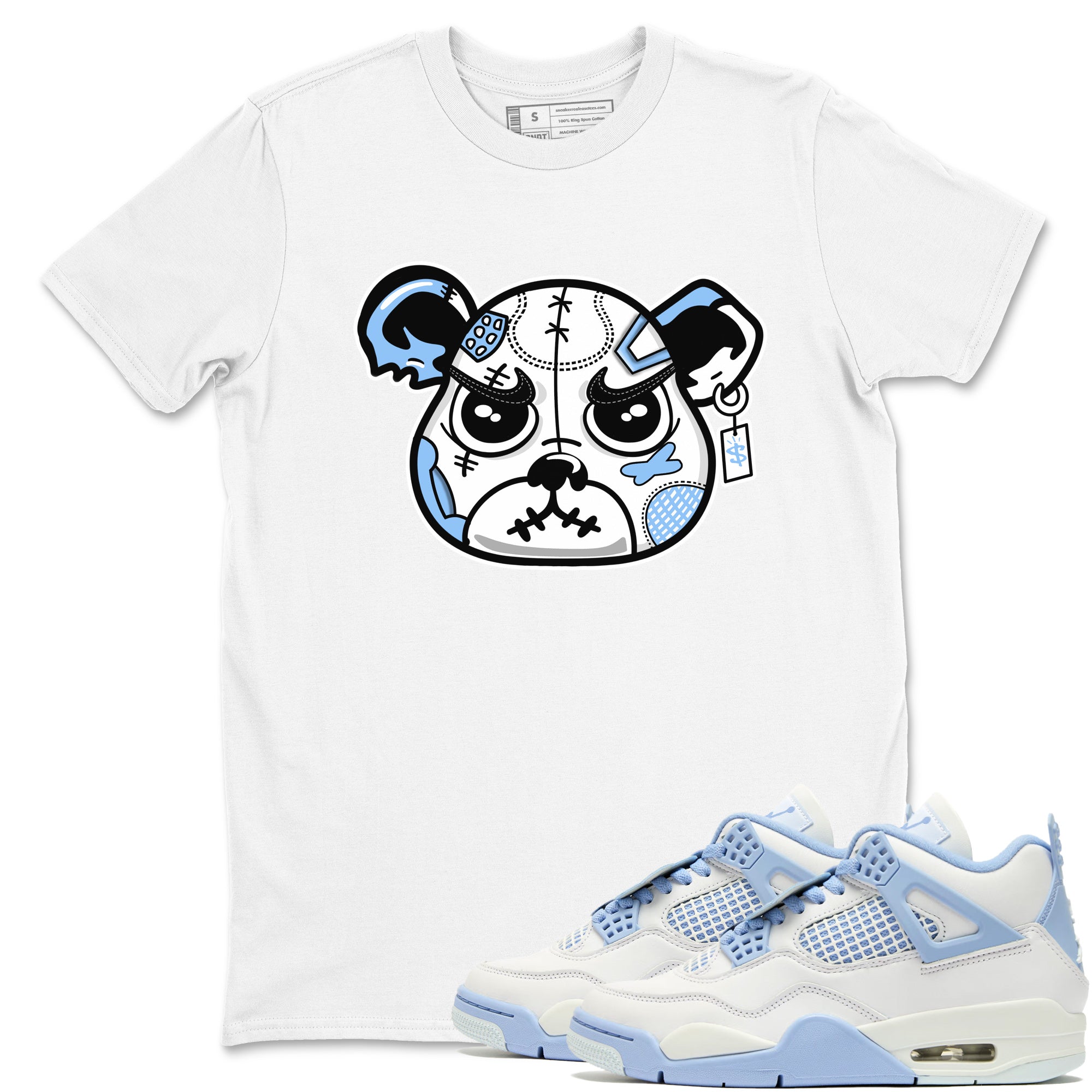 snkmatch Bear Face snkmatch Tees - Air Jordan 4 Aluminum