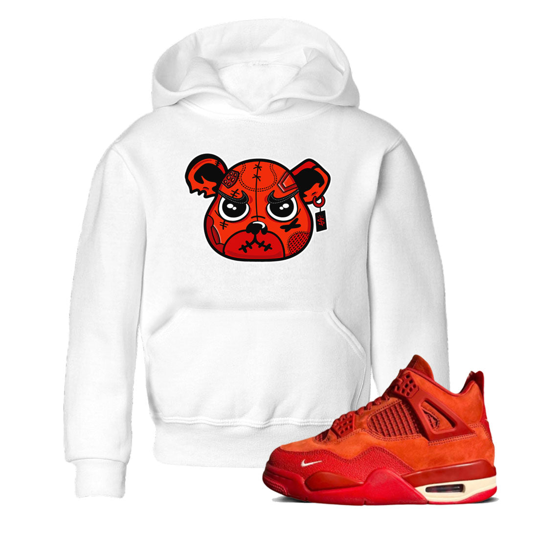 snkmatch Bear Face snkmatch Tees Kids - Air Jordan 4 Brick By Brick