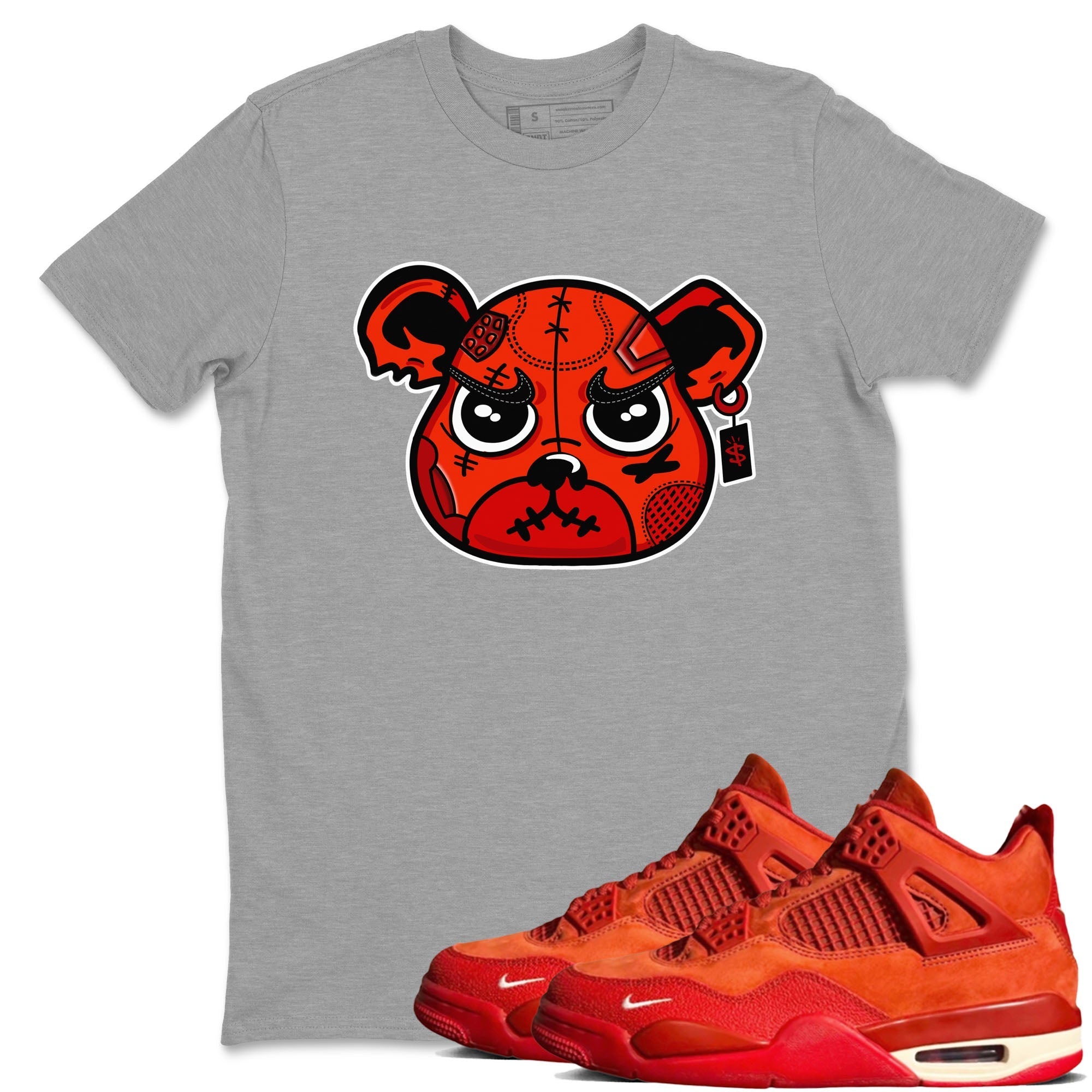 snkmatch Bear Face snkmatch Tees - Air Jordan 4 Brick By Brick