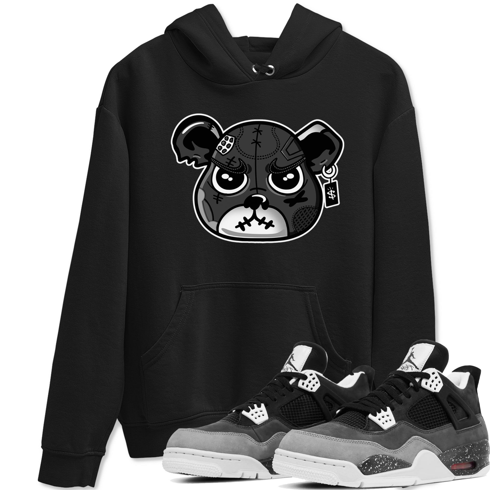 snkmatch Bear Face snkmatch Tees - Air Jordan 4 Fear