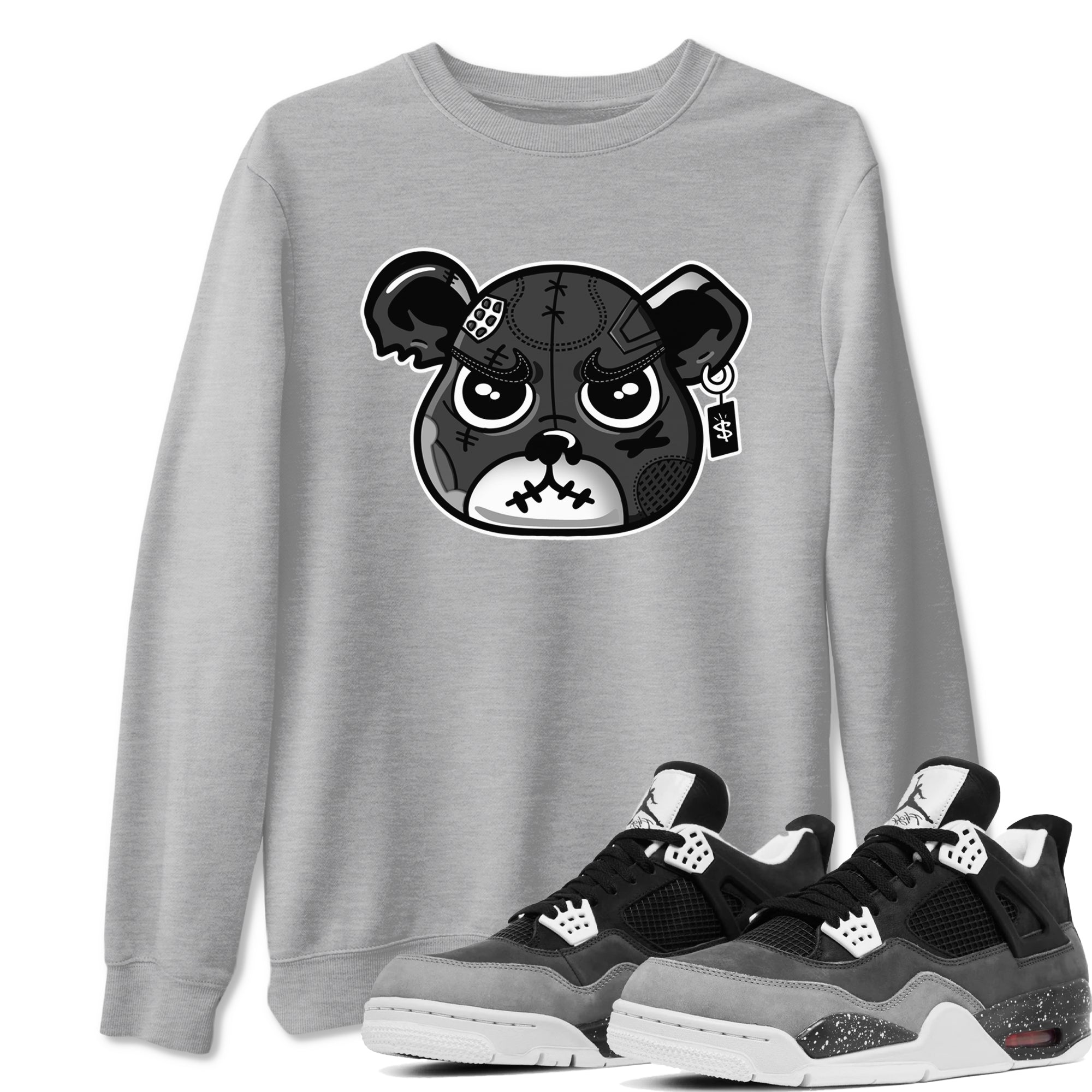 snkmatch Bear Face snkmatch Tees - Air Jordan 4 Fear