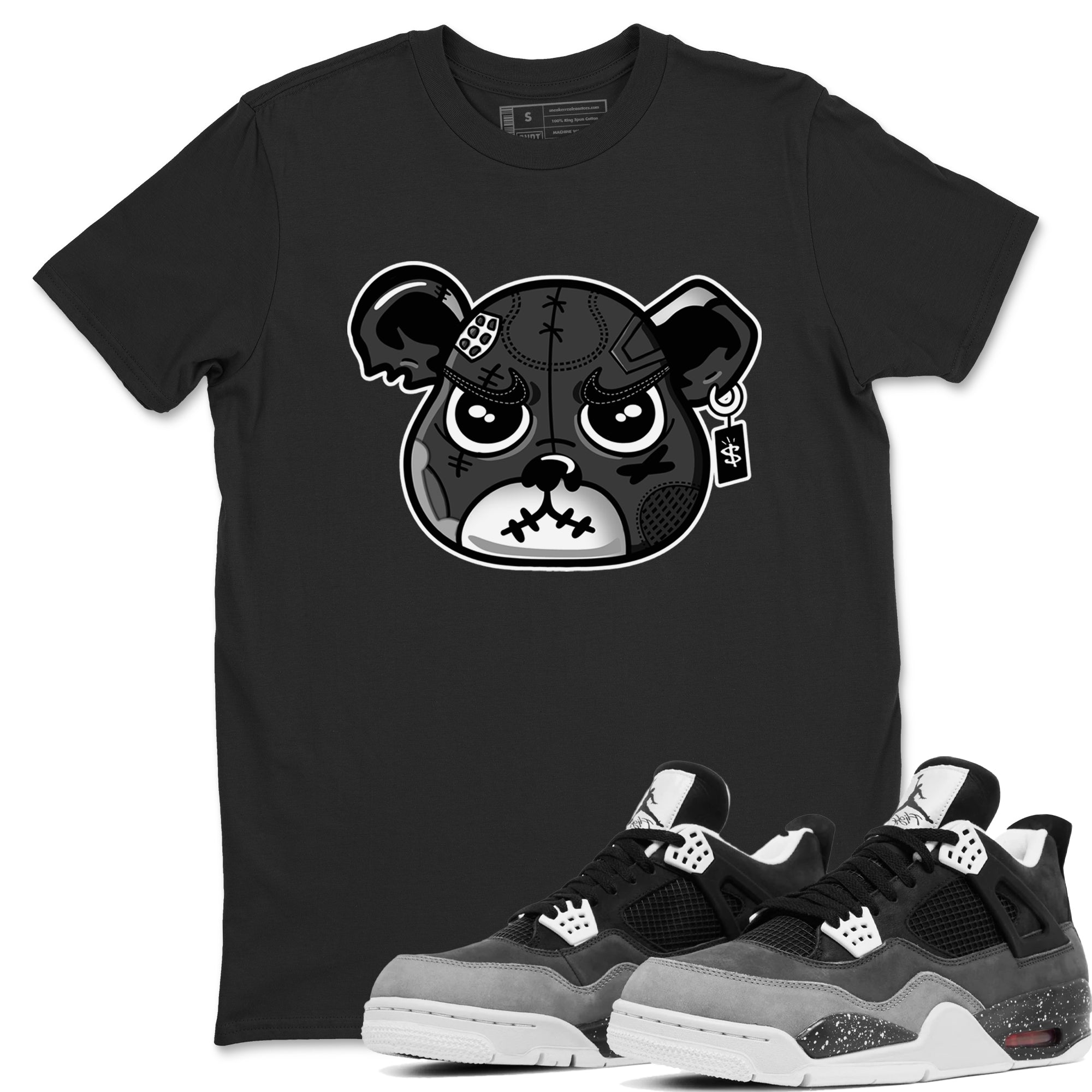 snkmatch Bear Face snkmatch Tees - Air Jordan 4 Fear